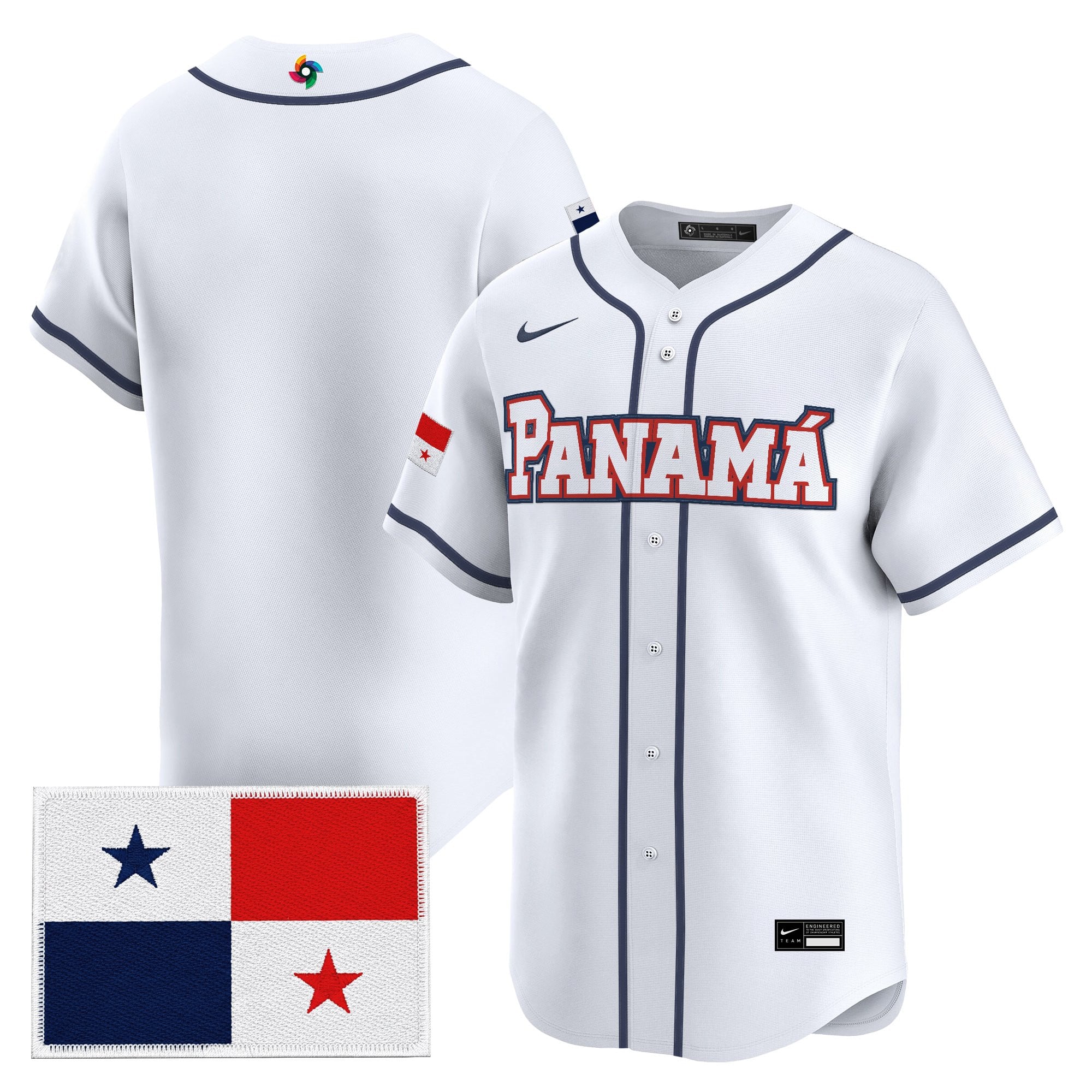Men's Team Panama 2026 World Baseball Classic Vapor Premier Jersey - All Stitched