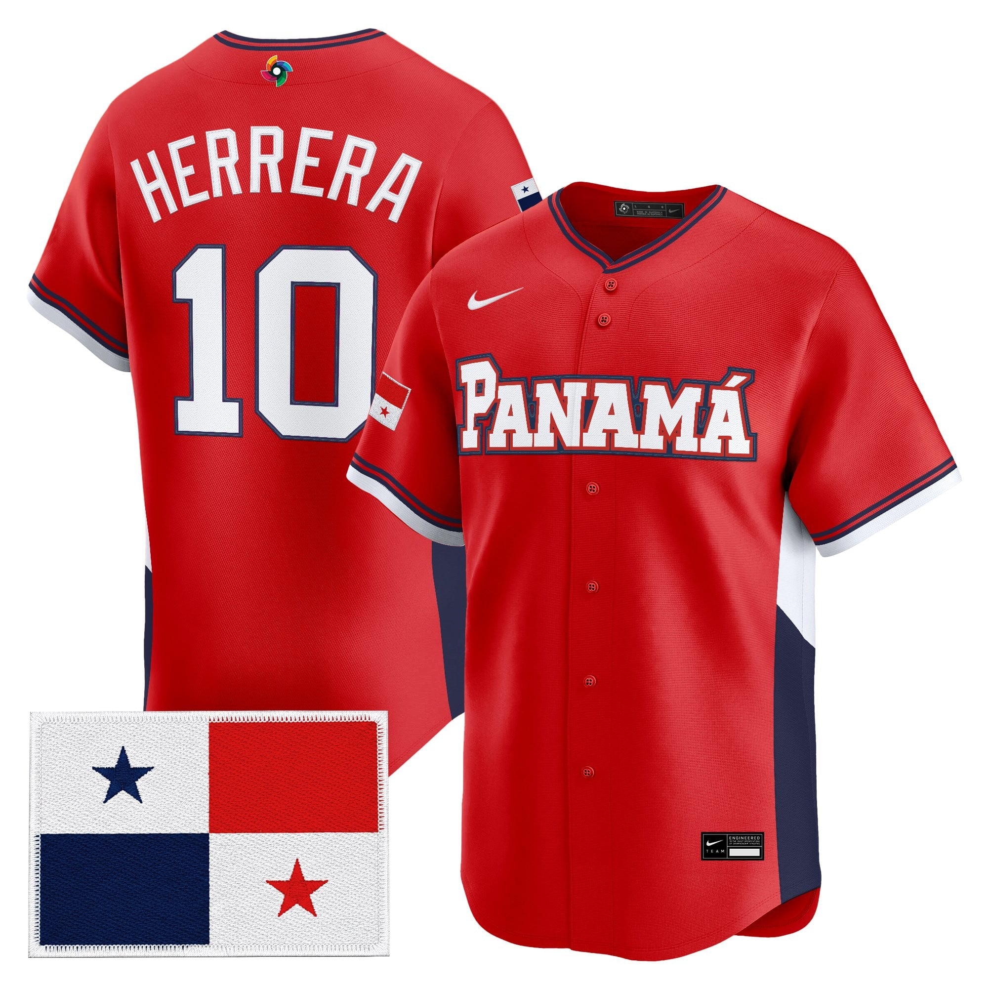 Men's Team Panama 2026 World Baseball Classic Vapor Premier Jersey - All Stitched