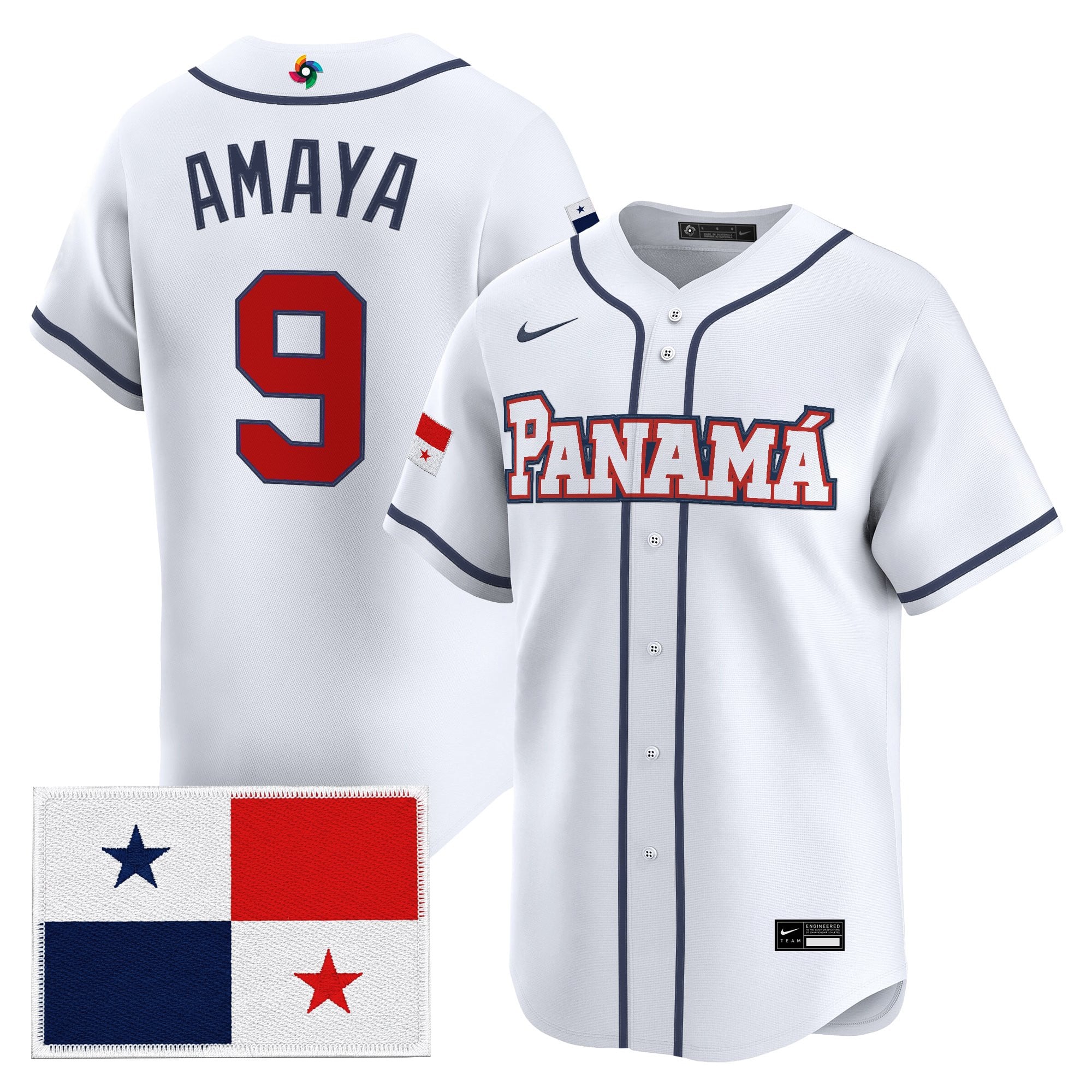 Men's Team Panama 2026 World Baseball Classic Vapor Premier Jersey - All Stitched