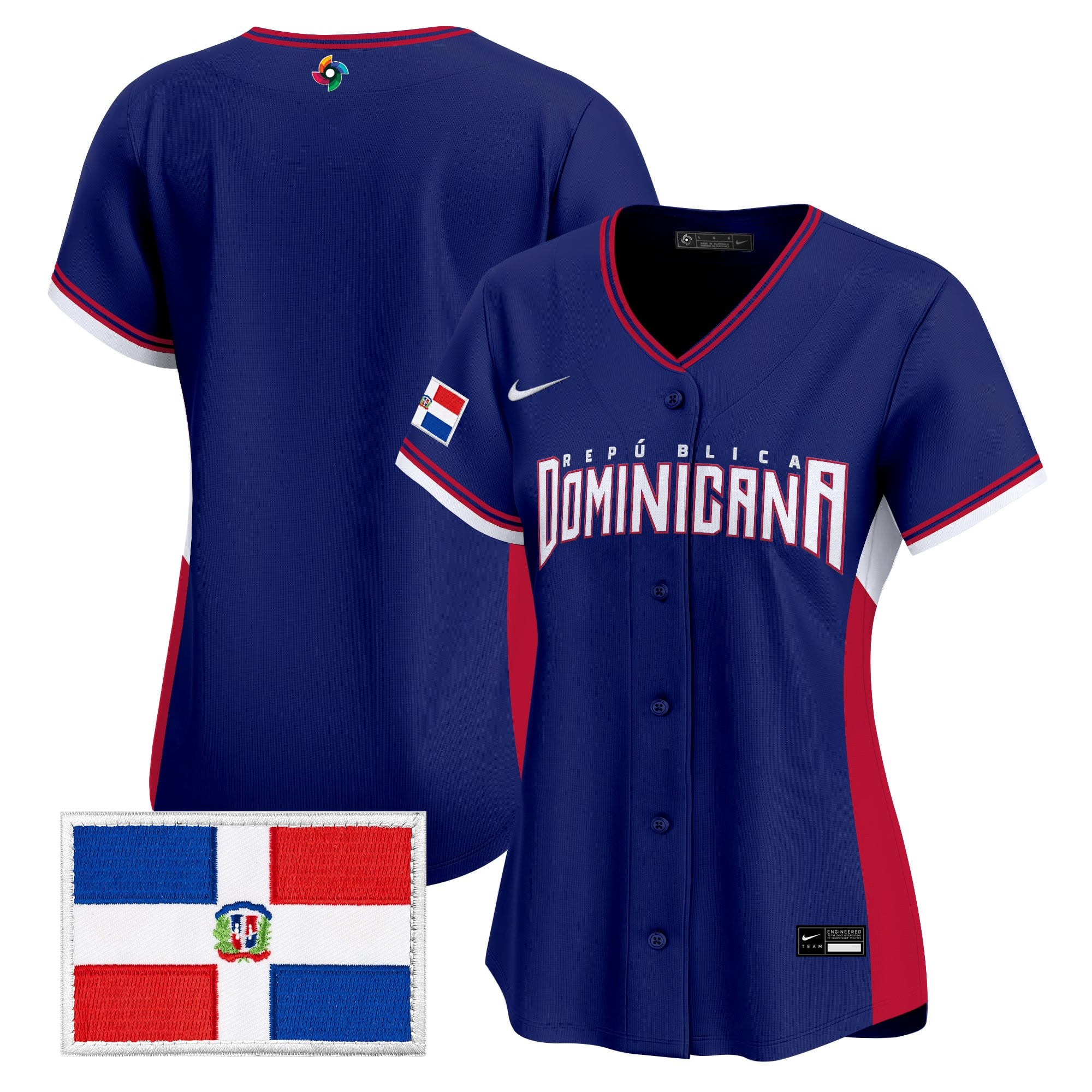 Women's Team Dominican Republic World Baseball Classic Vapor Premier Jersey - All Stitched