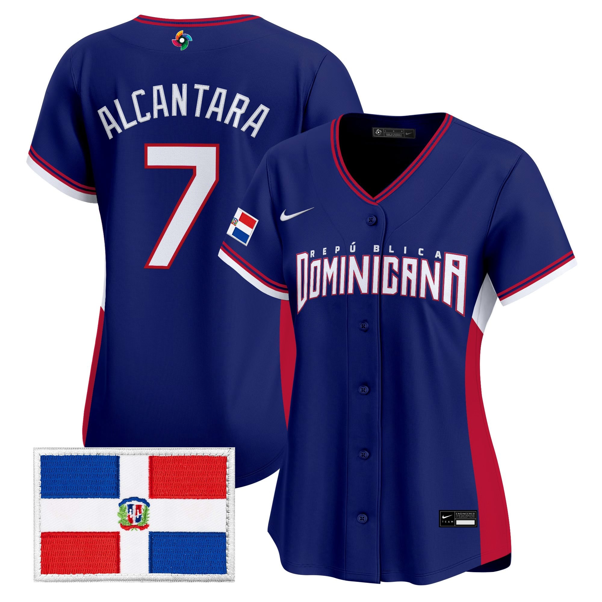 Women's Team Dominican Republic World Baseball Classic Vapor Premier Jersey - All Stitched