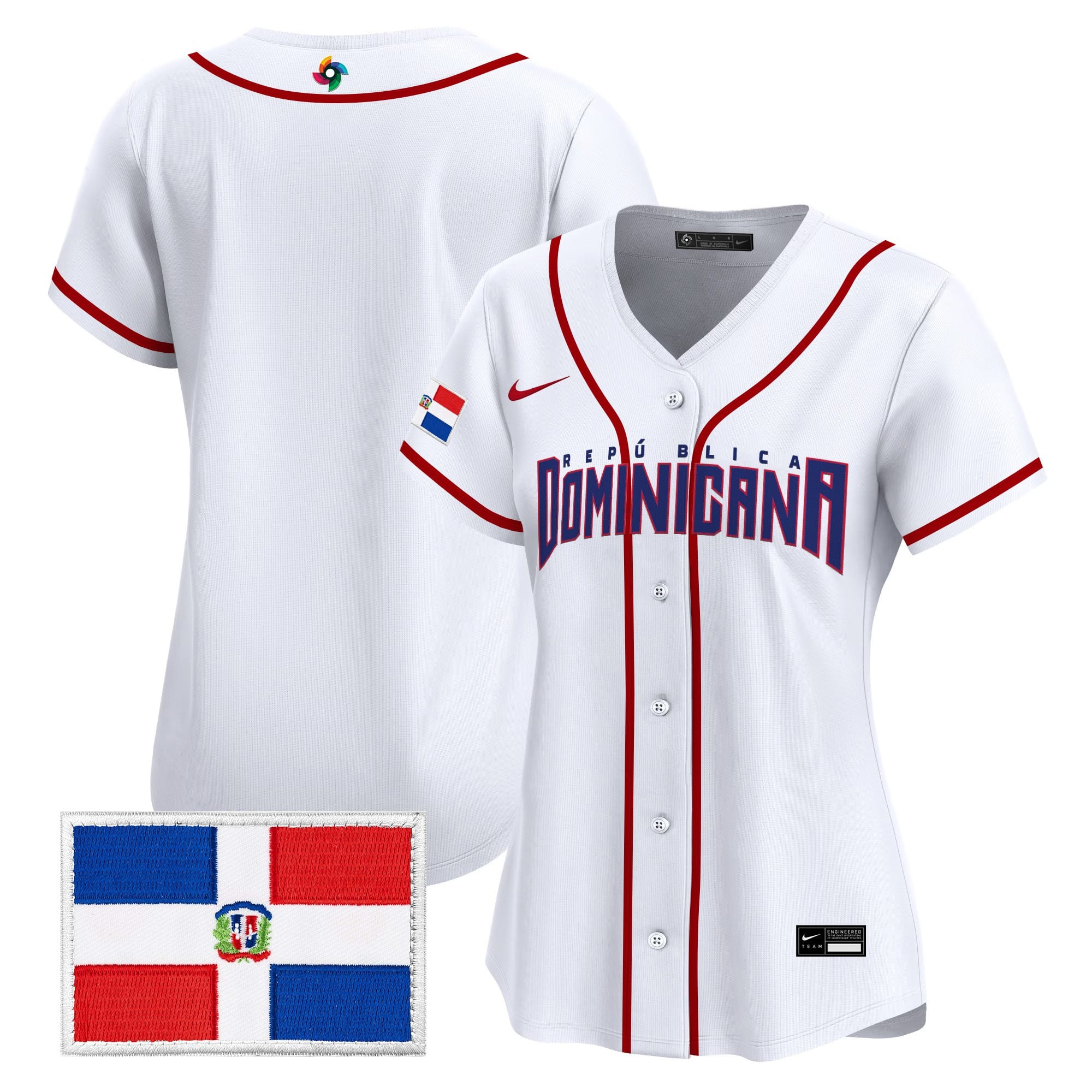 Women's Team Dominican Republic World Baseball Classic Vapor Premier Jersey - All Stitched