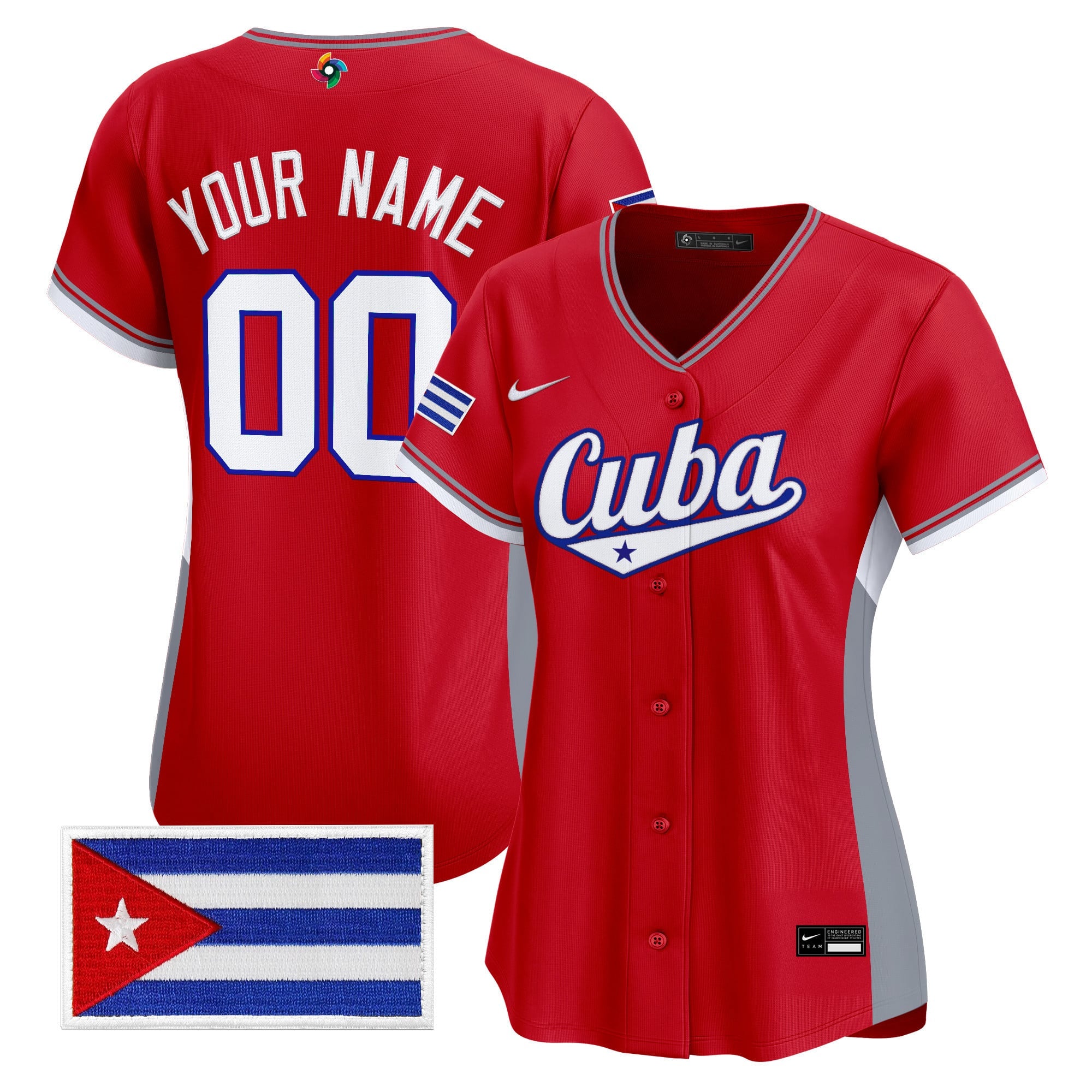 Team Cuba World Baseball Classic Vapor Premier Custom Jersey - All Stitched