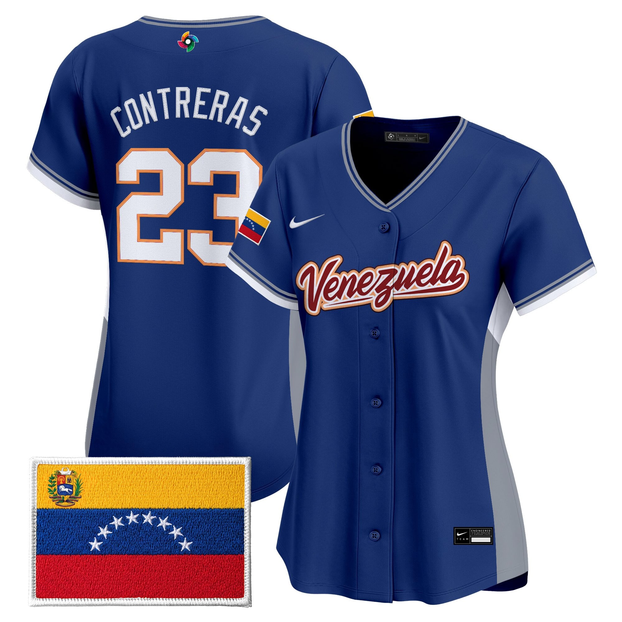 Women's Team Venezuela World Baseball Classic Vapor Premier Jersey - All Stitched