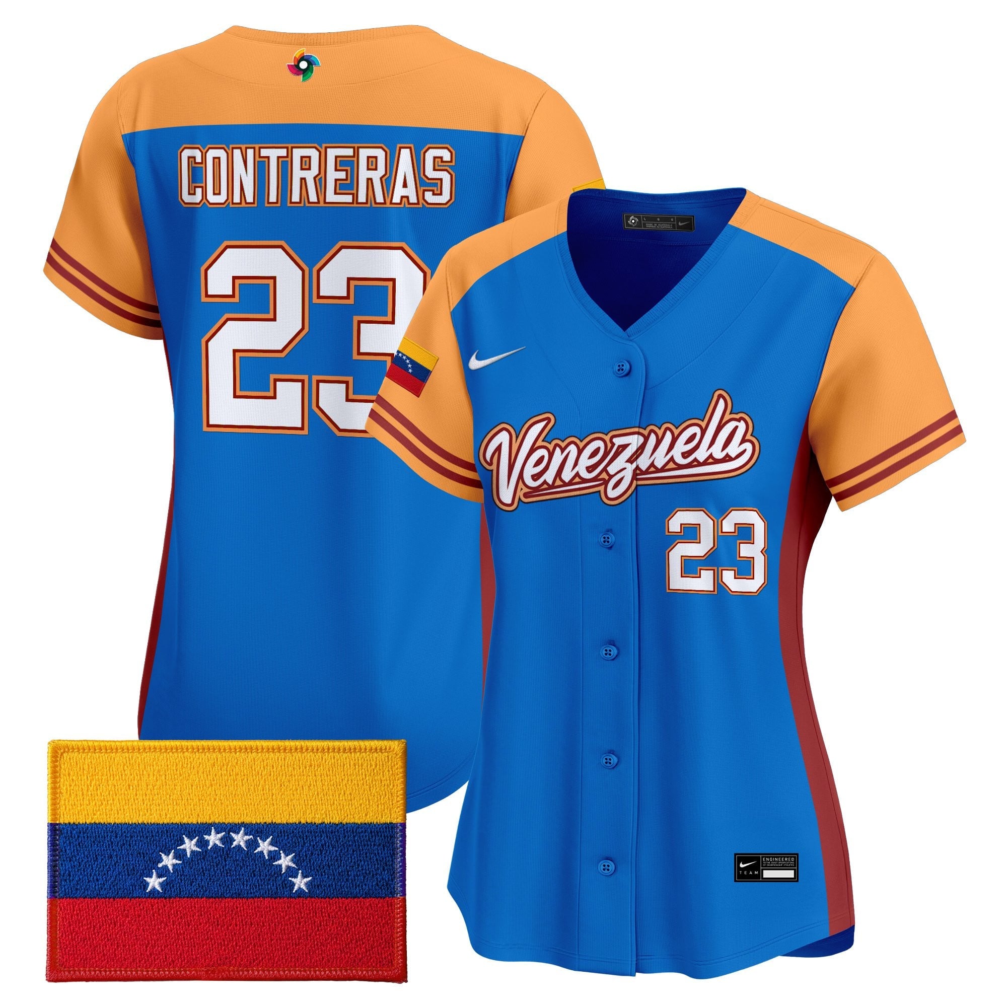 Women's Team Venezuela World Baseball Classic Vapor Premier Jersey - All Stitched
