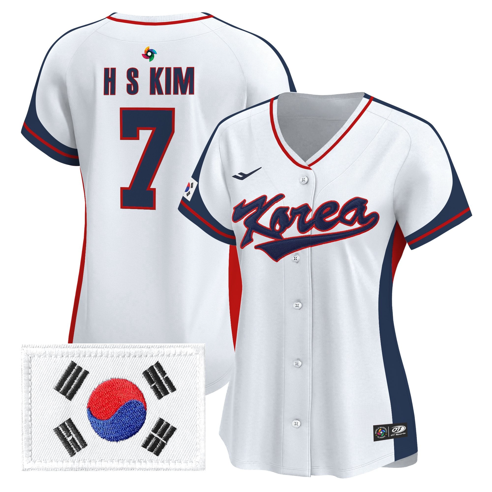 Women's Team Korea 2026 World Baseball Classic Vapor Premier Jersey - All Stitched