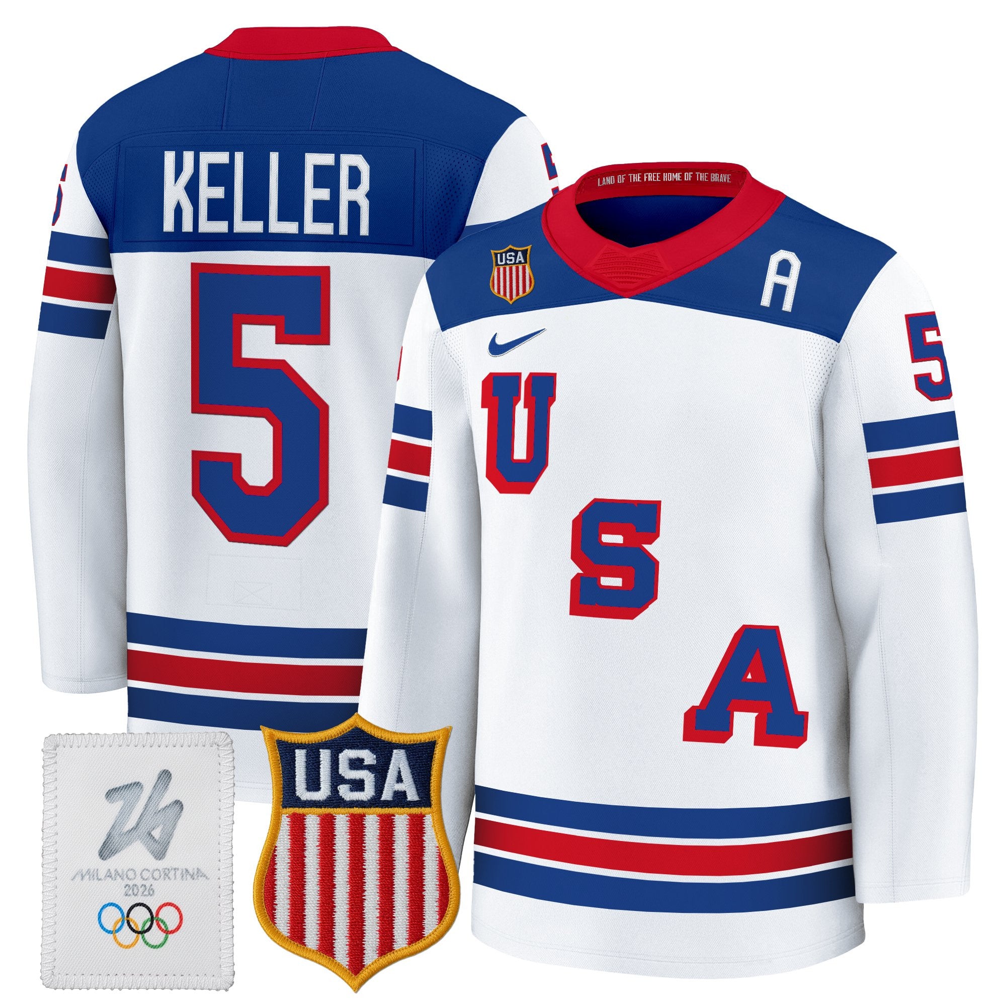 Men's Sizing - 2026 USA Women's Olympic Gold Medalist Hockey Jersey - All Stitched