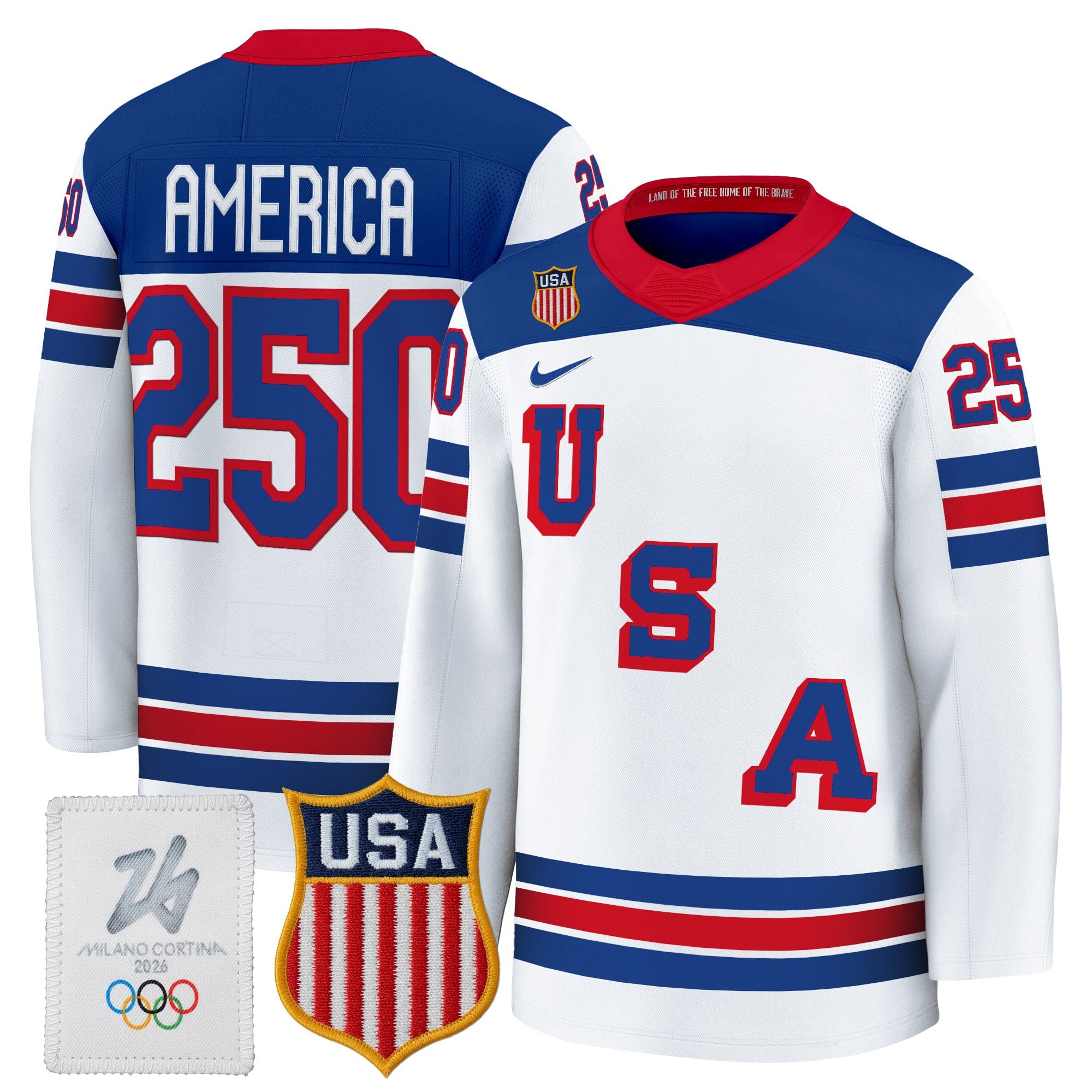 Men's Sizing - 2026 USA Women's Olympic Gold Medalist Hockey Jersey - All Stitched