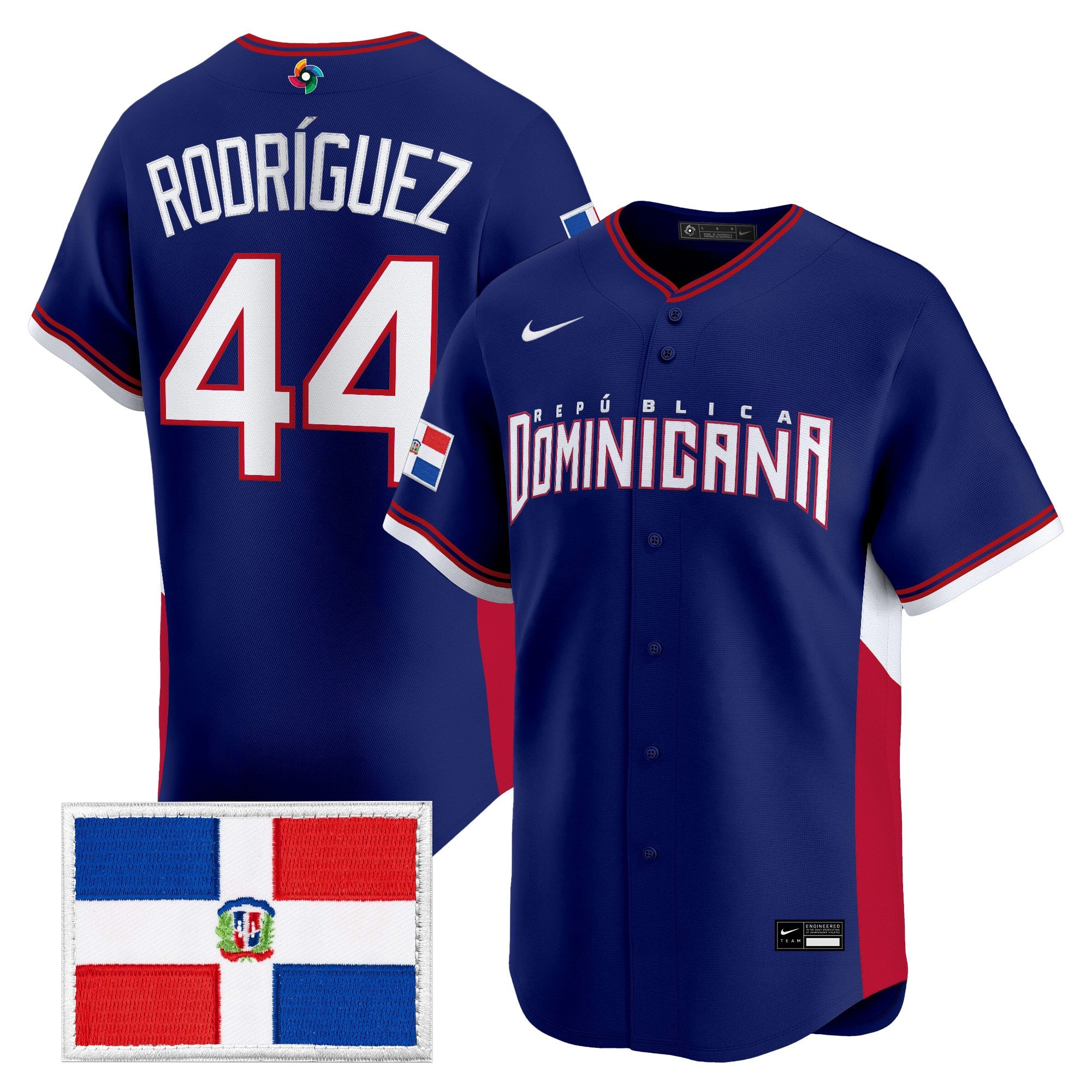 Men's Team Dominican Republic World Baseball Classic Vapor Premier Jersey - All Stitched