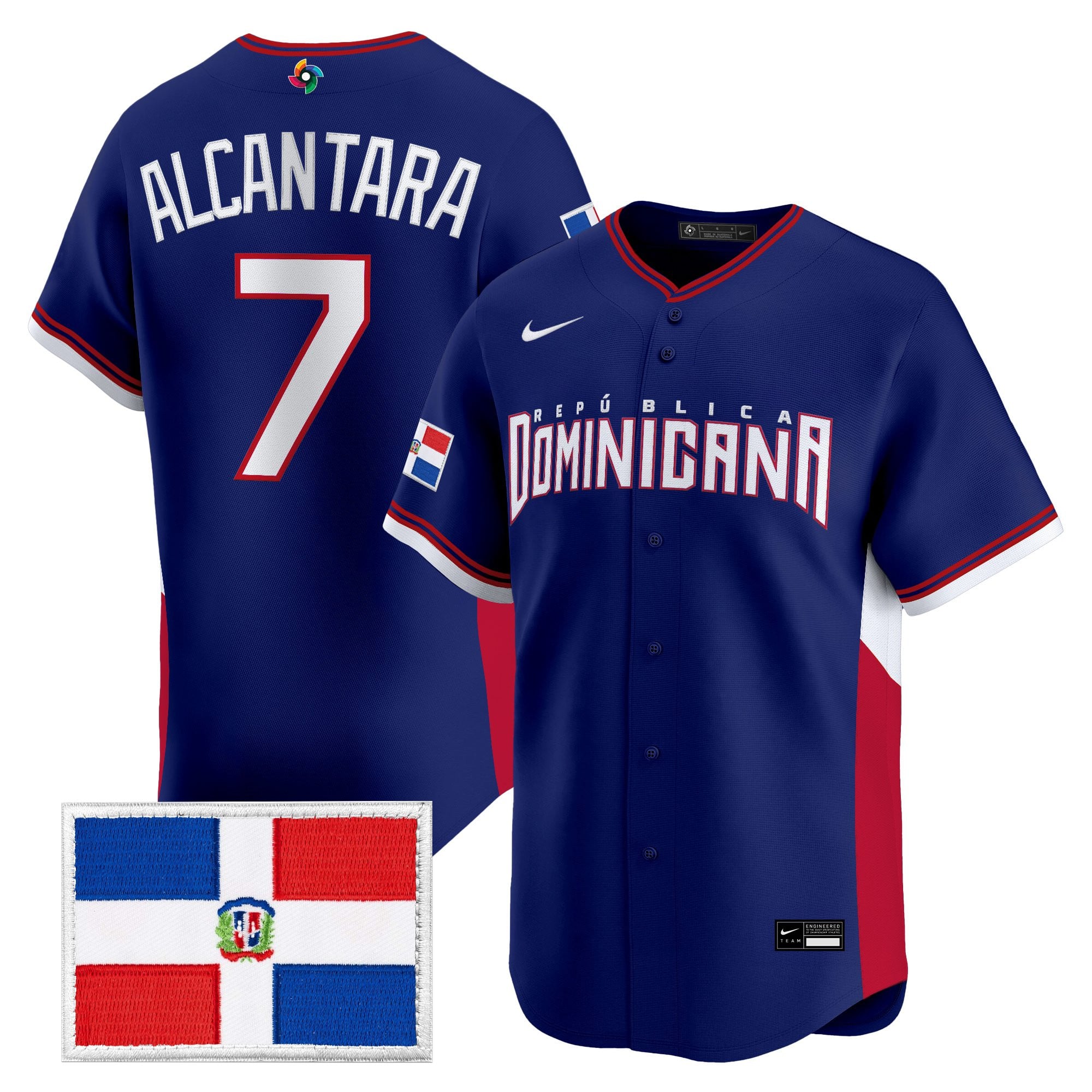 Men's Team Dominican Republic World Baseball Classic Vapor Premier Jersey - All Stitched