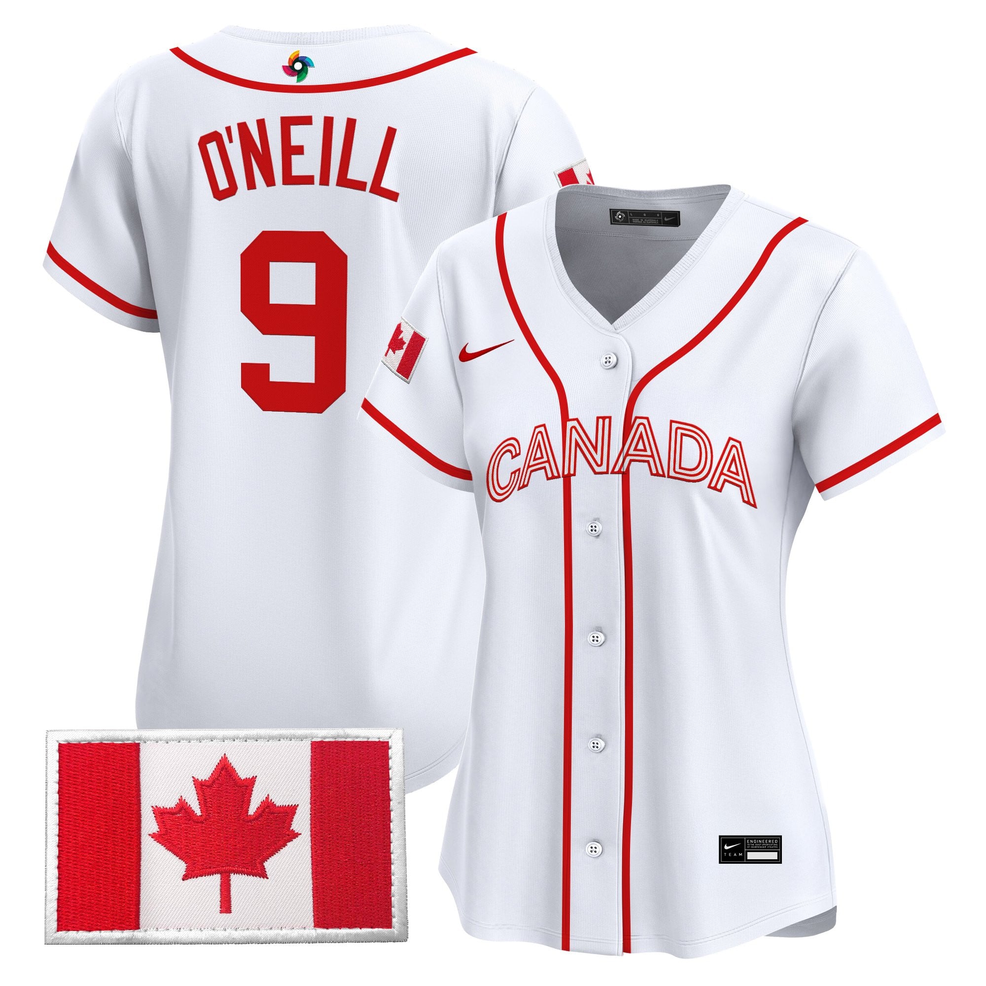 Women's Team Canada World Baseball Classic Vapor Premier Jersey - All Stitched