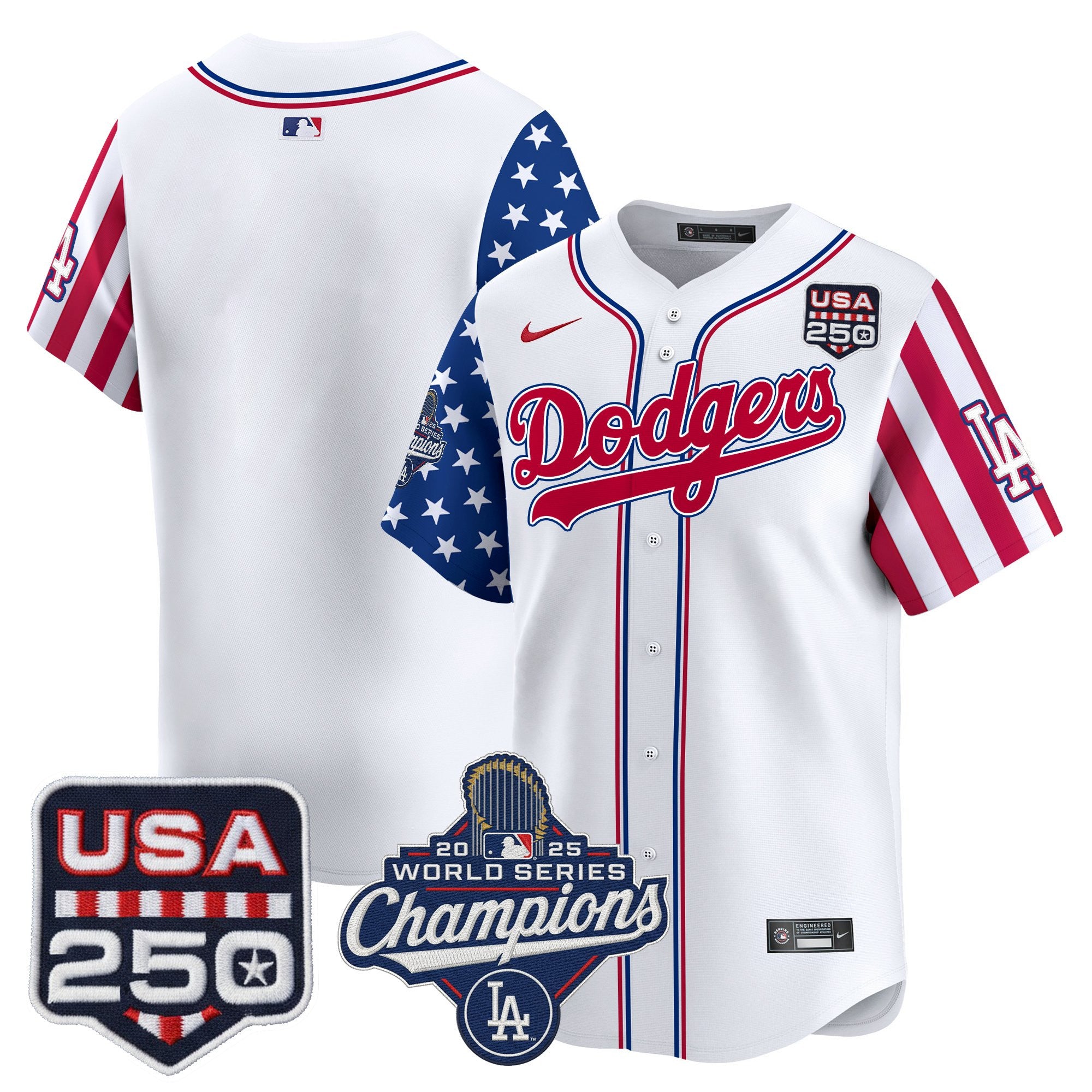 Men's Los Angeles Dodgers "America250 Edition" Vapor Premier Limited Jersey V2 - All Stitched