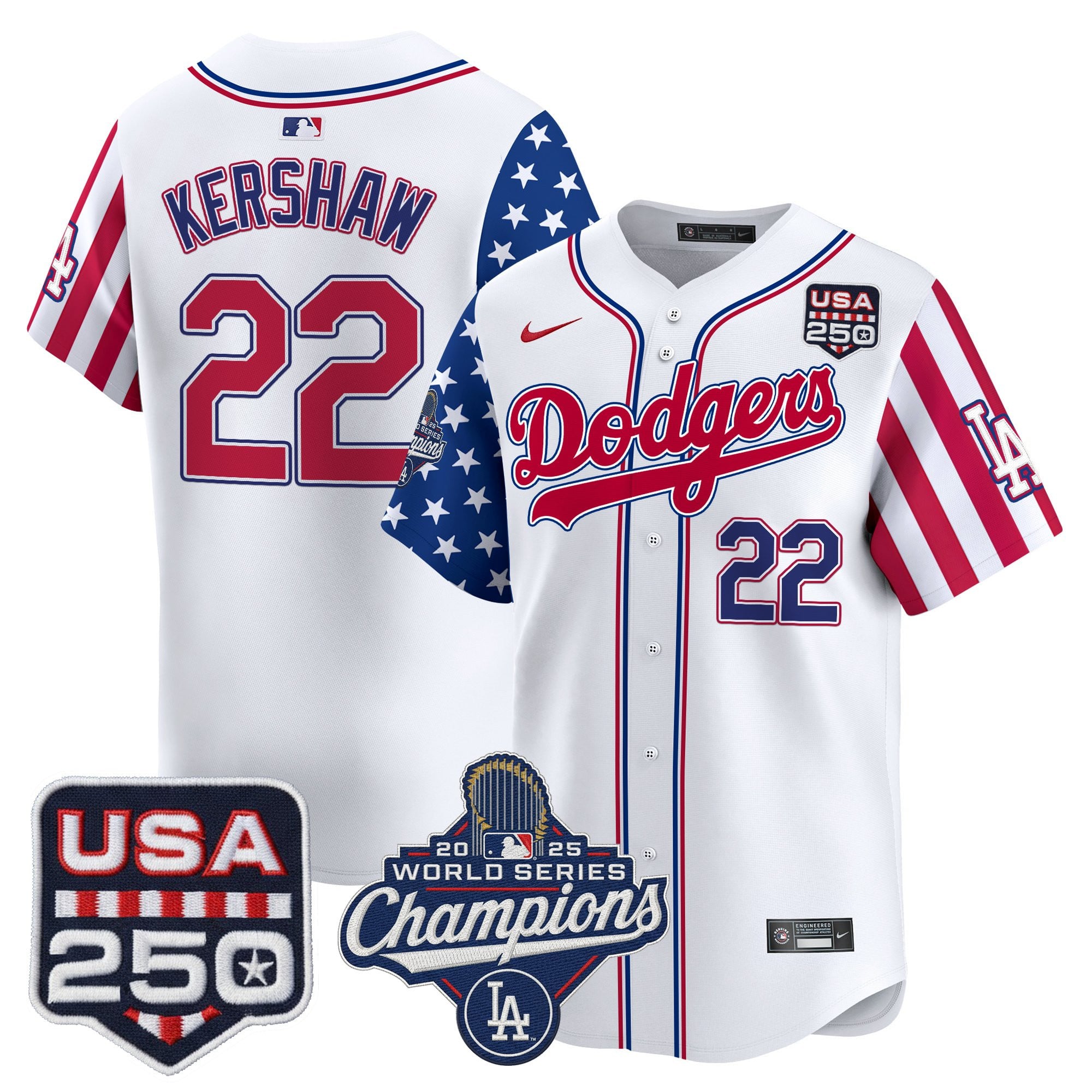 Men's Los Angeles Dodgers "America250 Edition" Vapor Premier Limited Jersey V2 - All Stitched