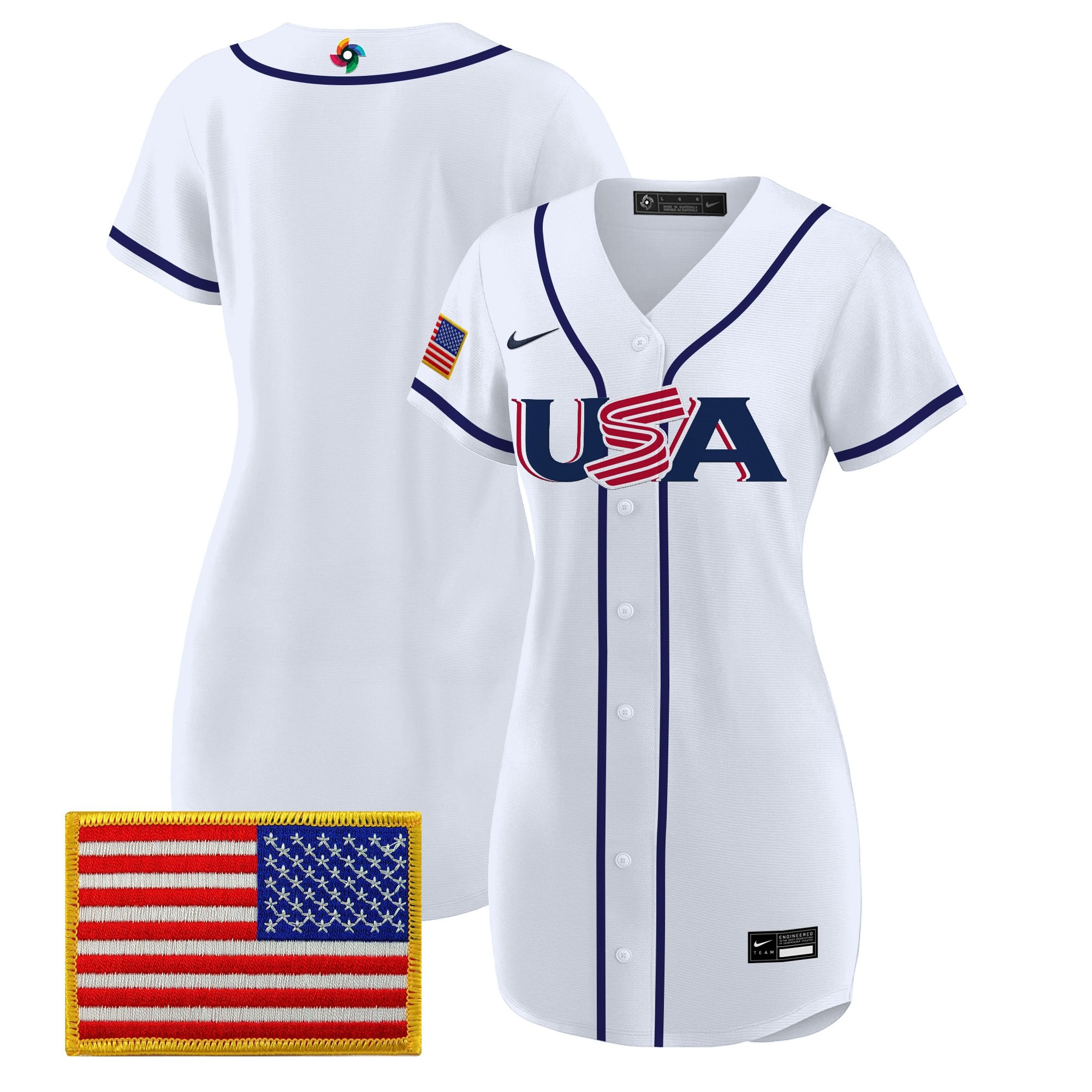 Women's Team USA 2026 World Baseball Classic Baseball Dress - All Stitched