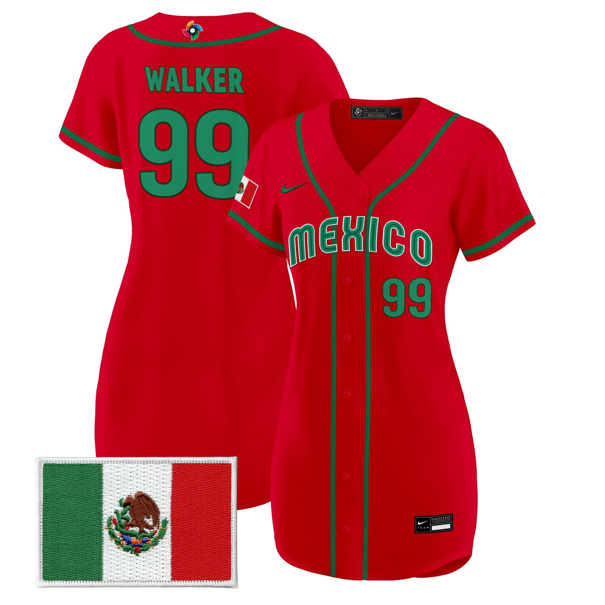 Women's Team Mexico World Baseball Classic Baseball Dress - All Stitched