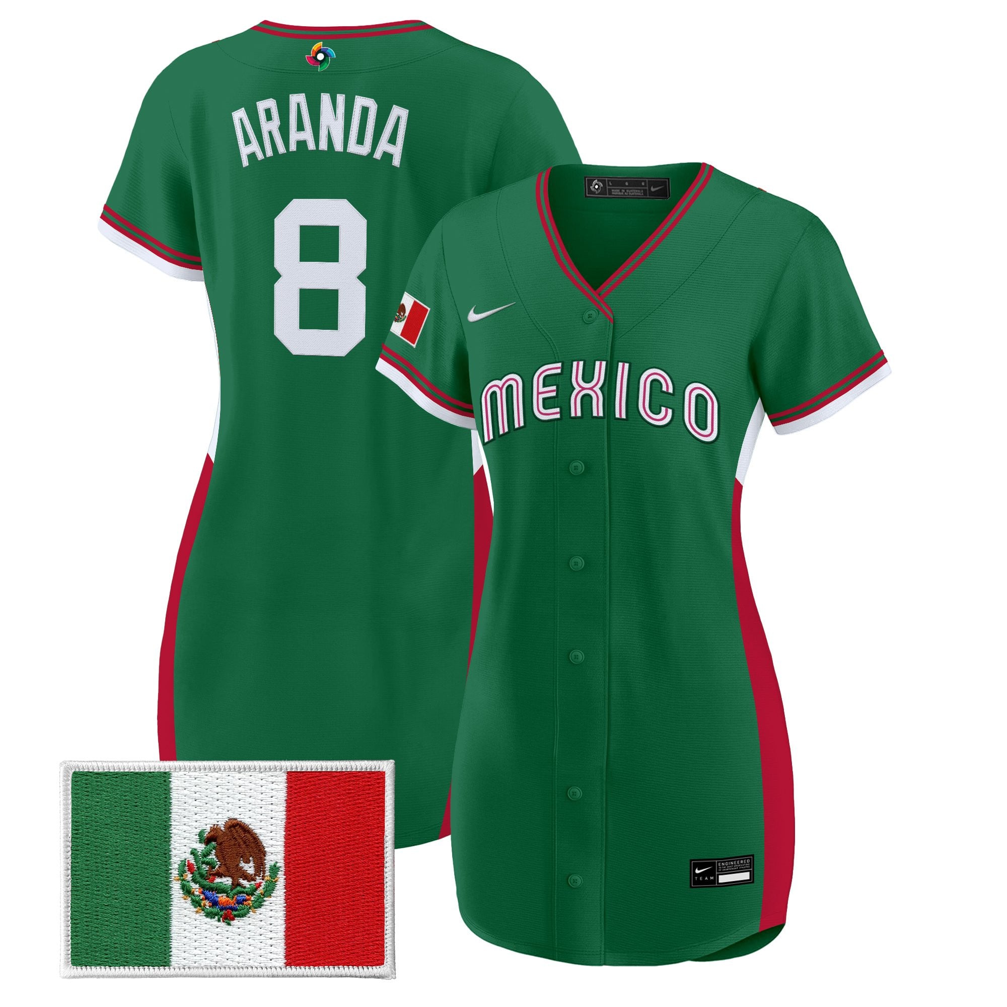Women's Team Mexico World Baseball Classic Baseball Dress - All Stitched