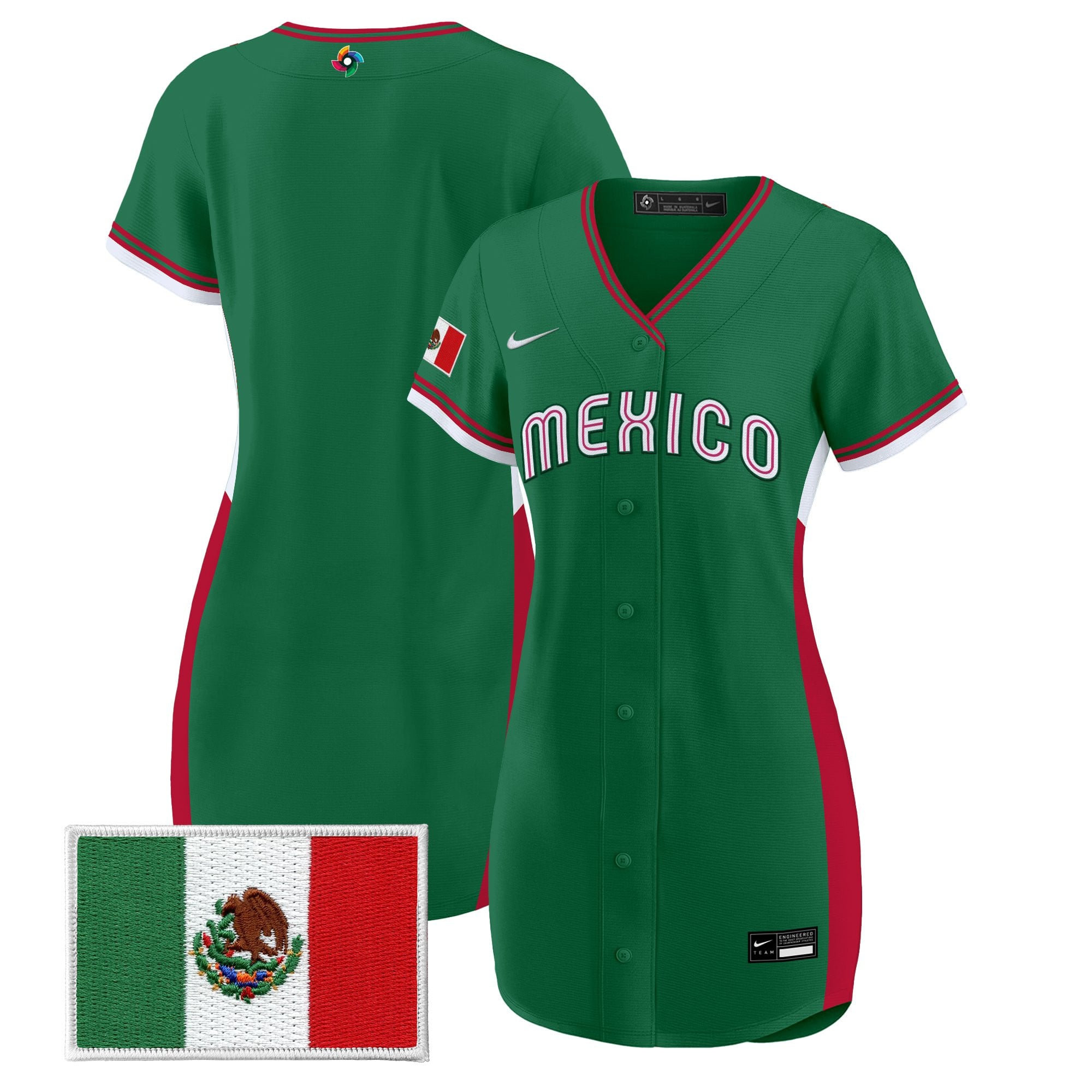 Women's Team Mexico World Baseball Classic Baseball Dress - All Stitched