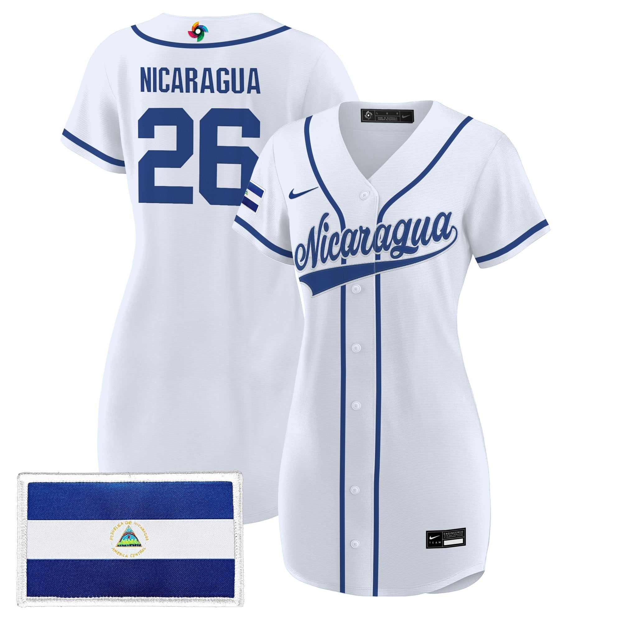 Women's Team Nicaragua 2026 World Baseball Classic Baseball Dress - All Stitched