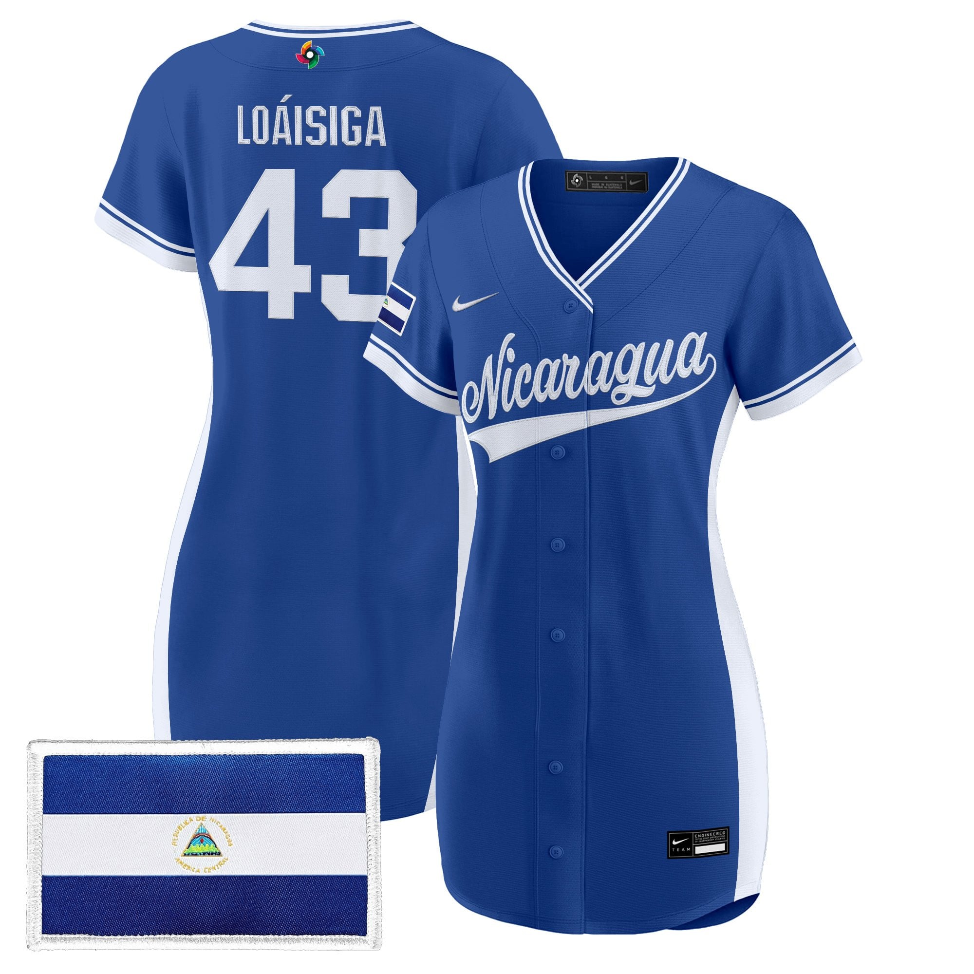 Women's Team Nicaragua 2026 World Baseball Classic Baseball Dress - All Stitched