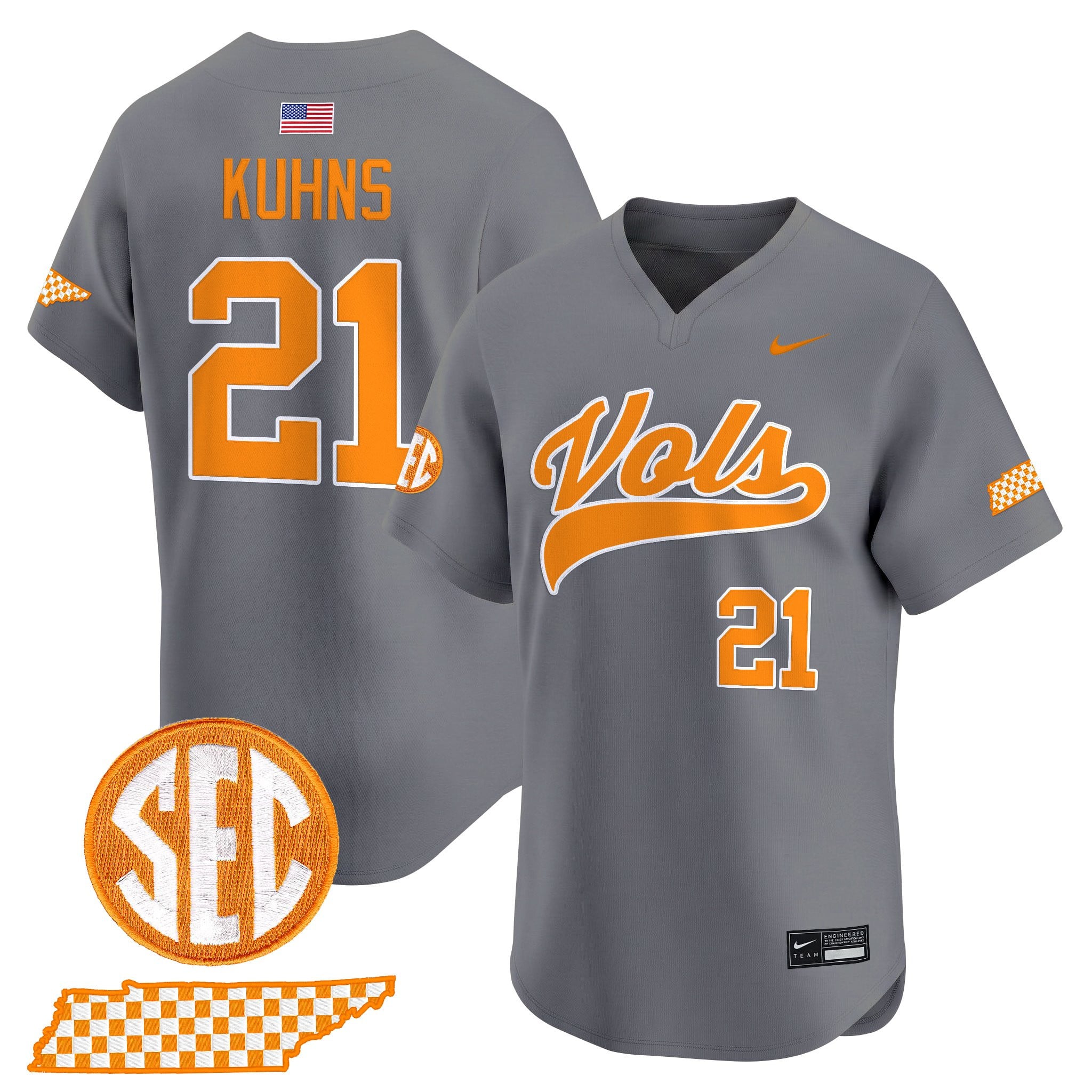 Men's Tennessee Volunteers 2026 'Smokey Grey Series' Vapor Premier Limited Jersey - All Stitched
