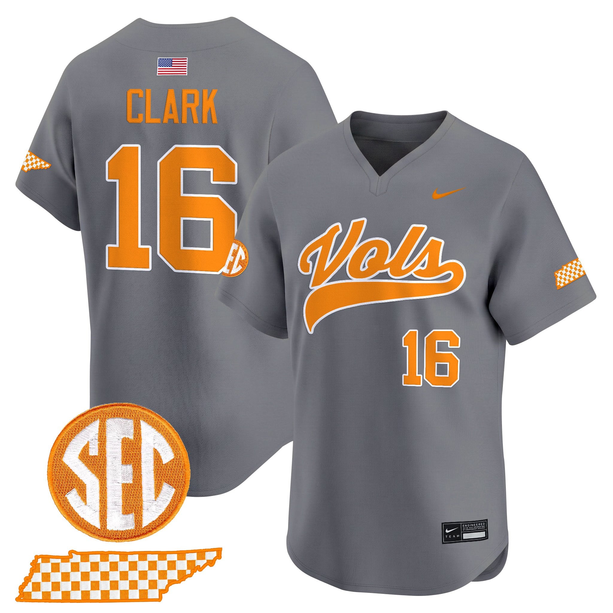 Men's Tennessee Volunteers 2026 'Smokey Grey Series' Vapor Premier Limited Jersey - All Stitched