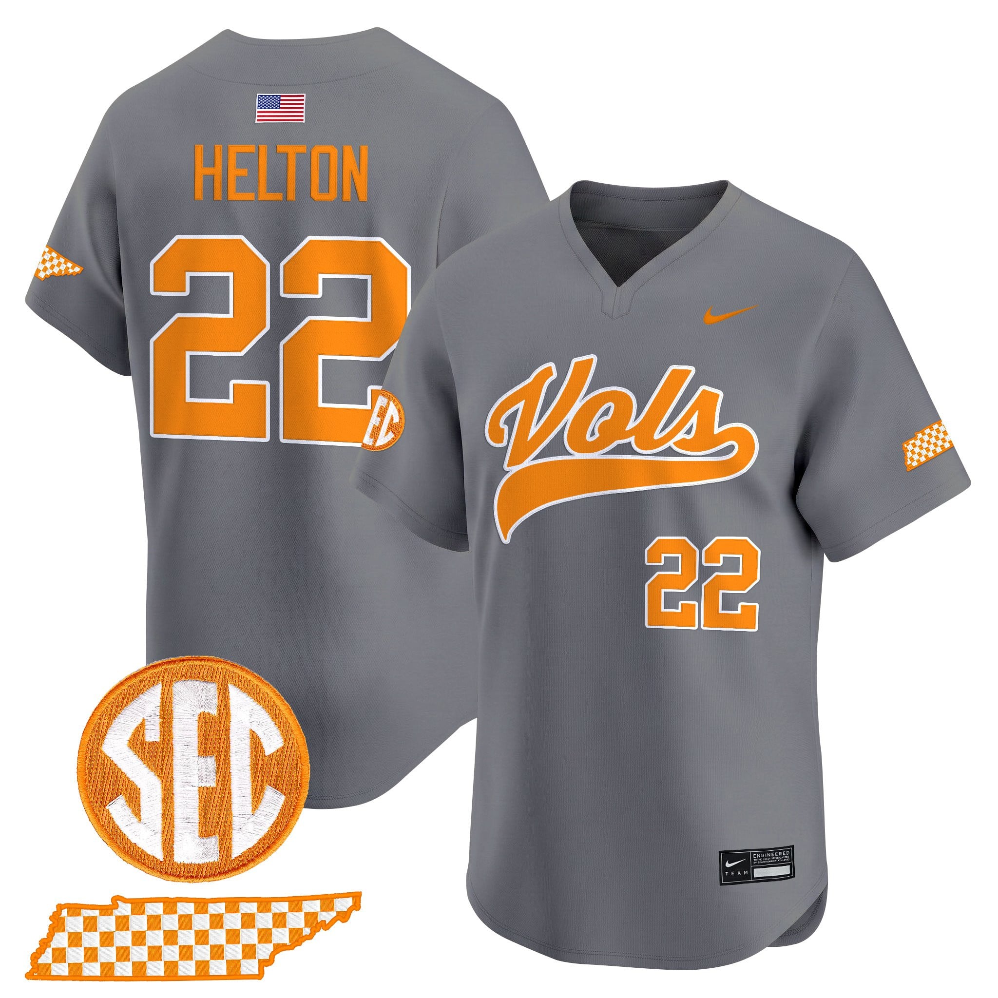 Men's Tennessee Volunteers 2026 'Smokey Grey Series' Vapor Premier Limited Jersey - All Stitched
