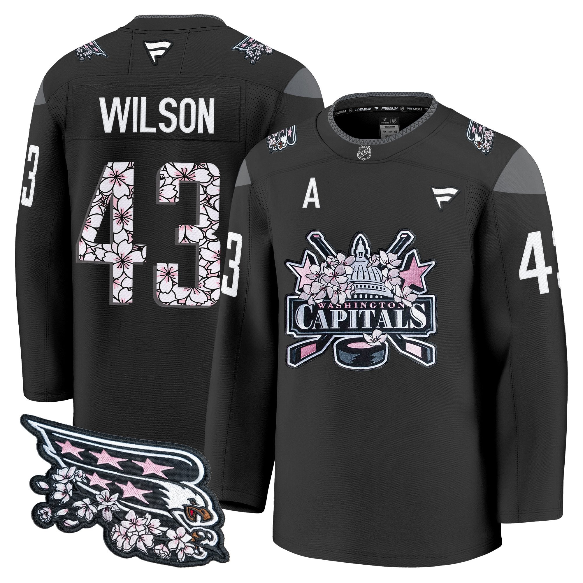 Men's Washington Capitals 2026 Cherry Blossom Premium Jersey - All Stitched
