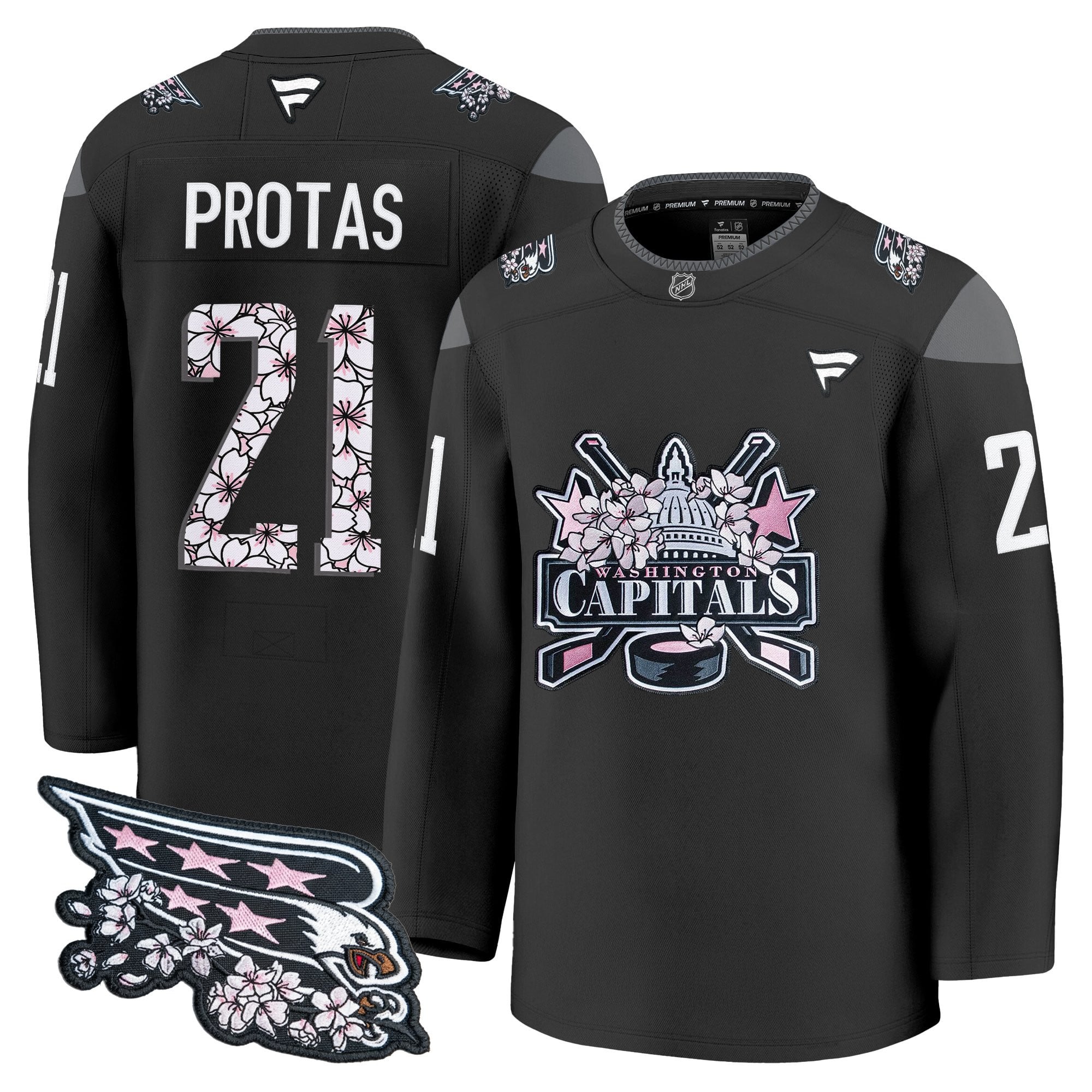 Men's Washington Capitals 2026 Cherry Blossom Premium Jersey - All Stitched