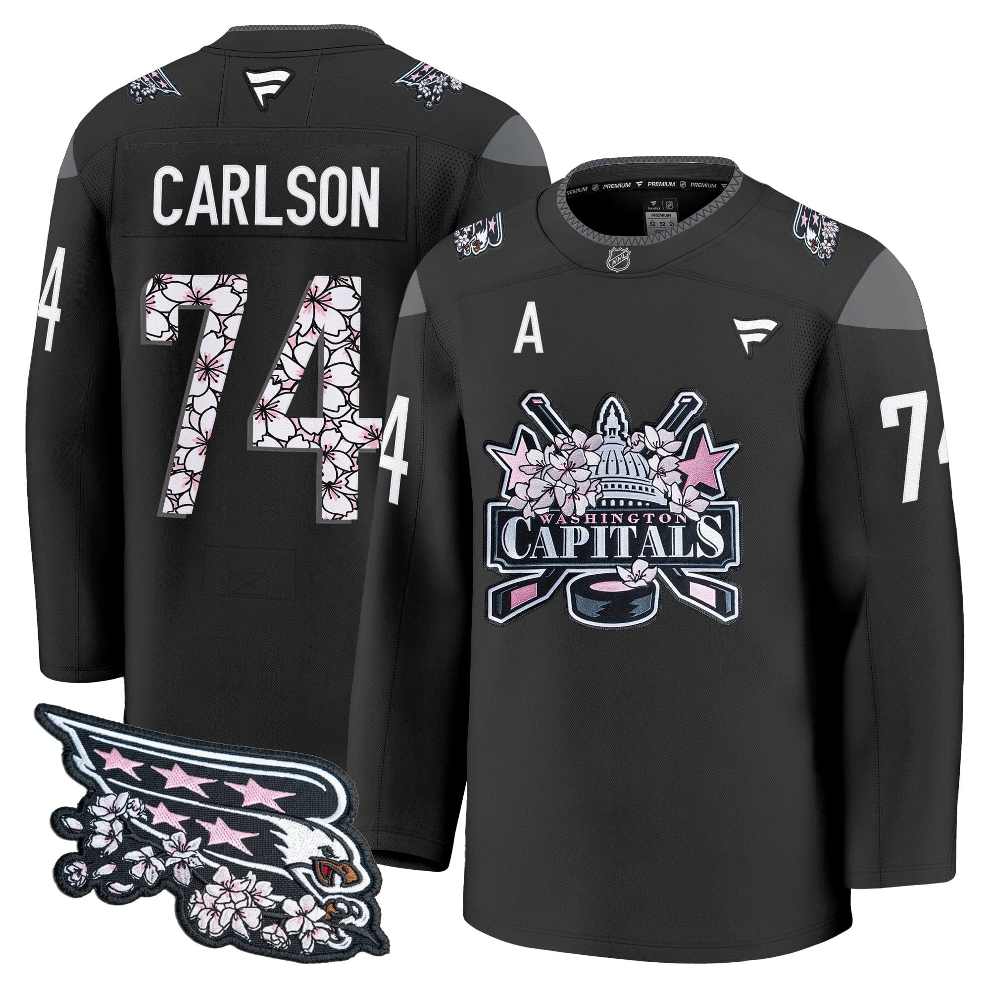 Men's Washington Capitals 2026 Cherry Blossom Premium Jersey - All Stitched