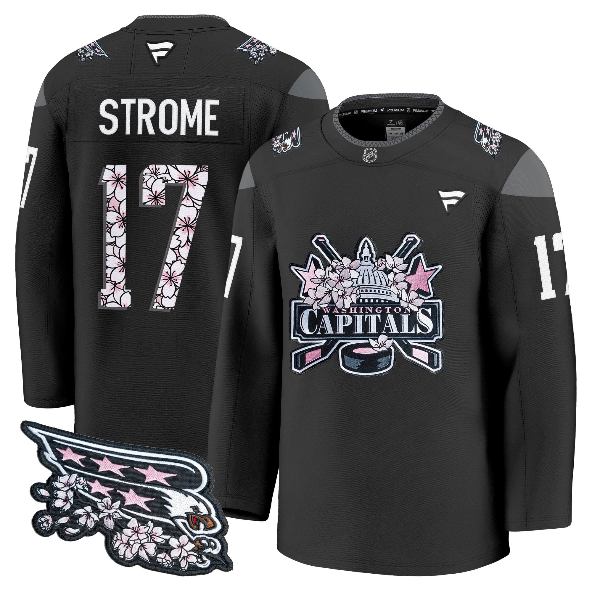 Men's Washington Capitals 2026 Cherry Blossom Premium Jersey - All Stitched