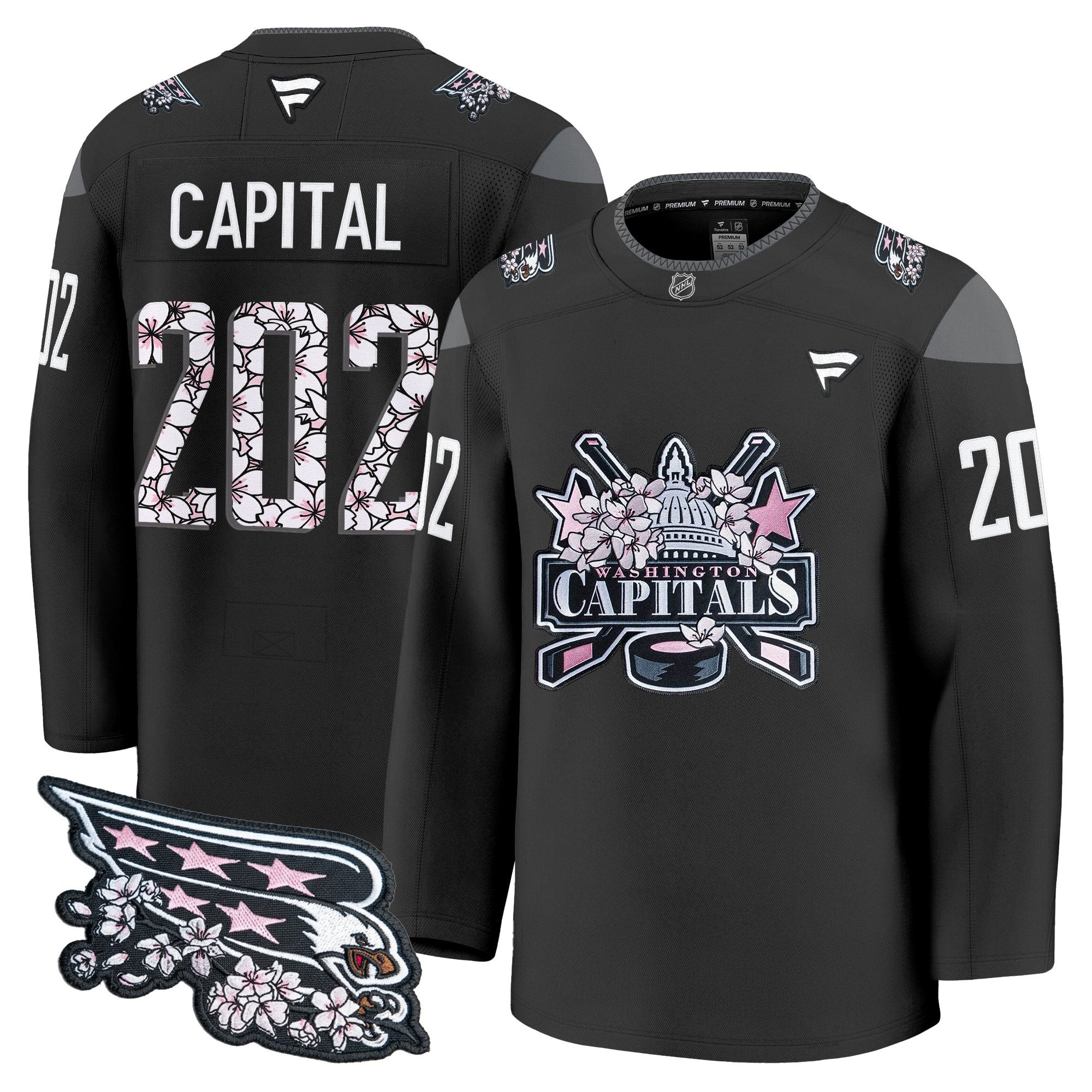 Men's Washington Capitals 2026 Cherry Blossom Premium Jersey - All Stitched