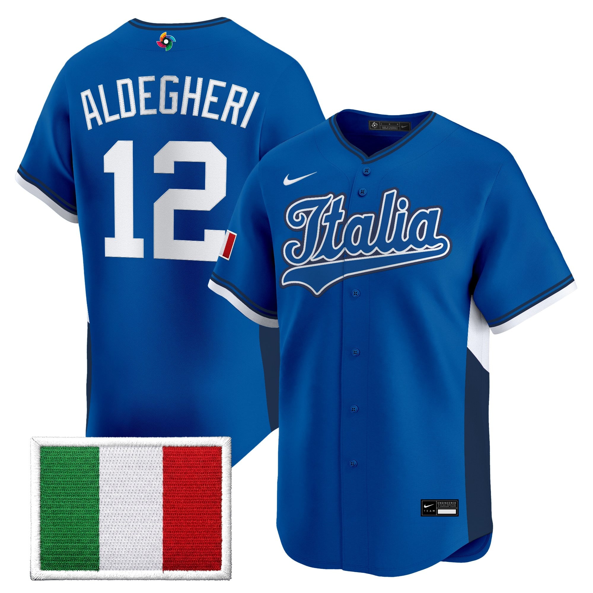 Men's Team Italy 2026 World Baseball Classic Vapor Premier Jersey - All Stitched