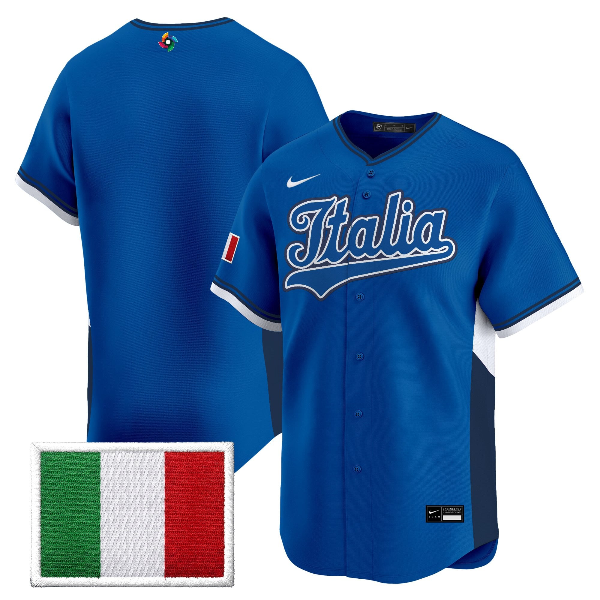 Men's Team Italy 2026 World Baseball Classic Vapor Premier Jersey - All Stitched