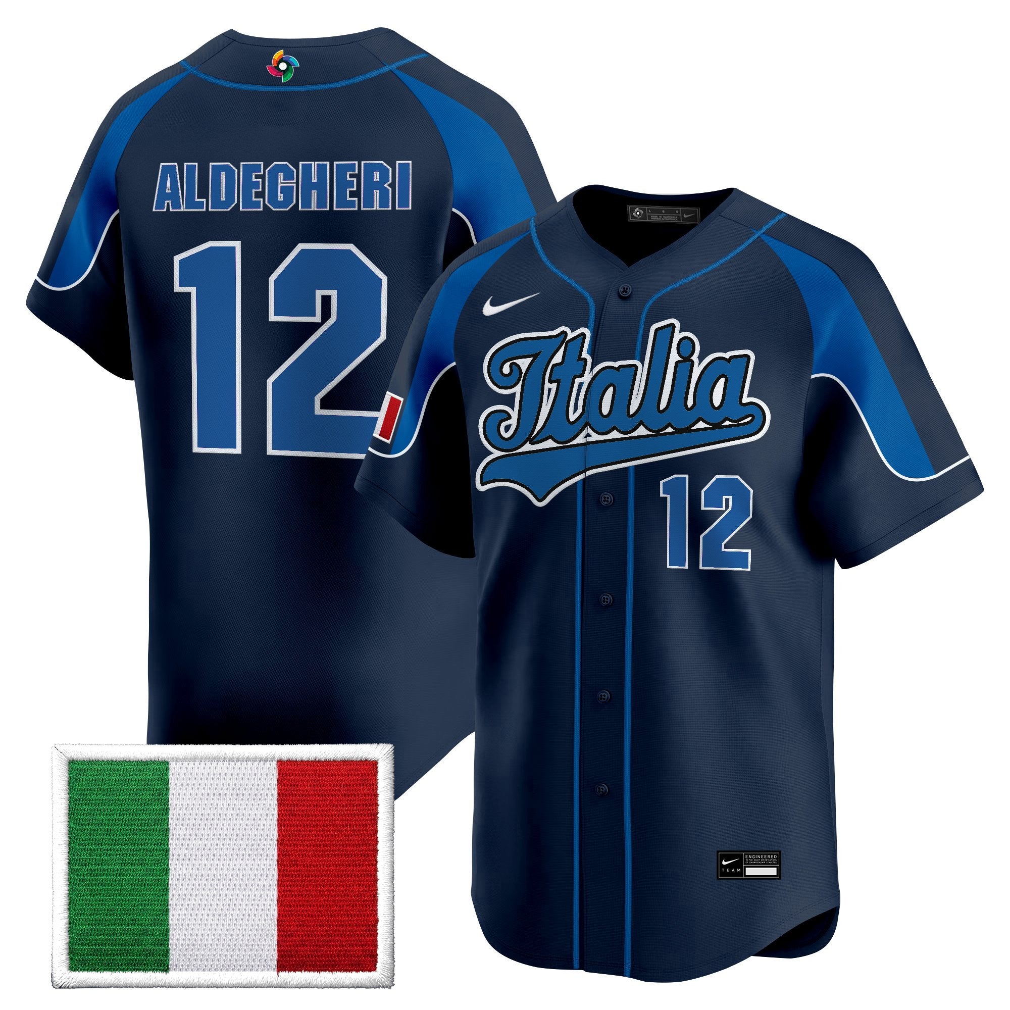 Men's Team Italy 2026 World Baseball Classic Vapor Premier Jersey - All Stitched