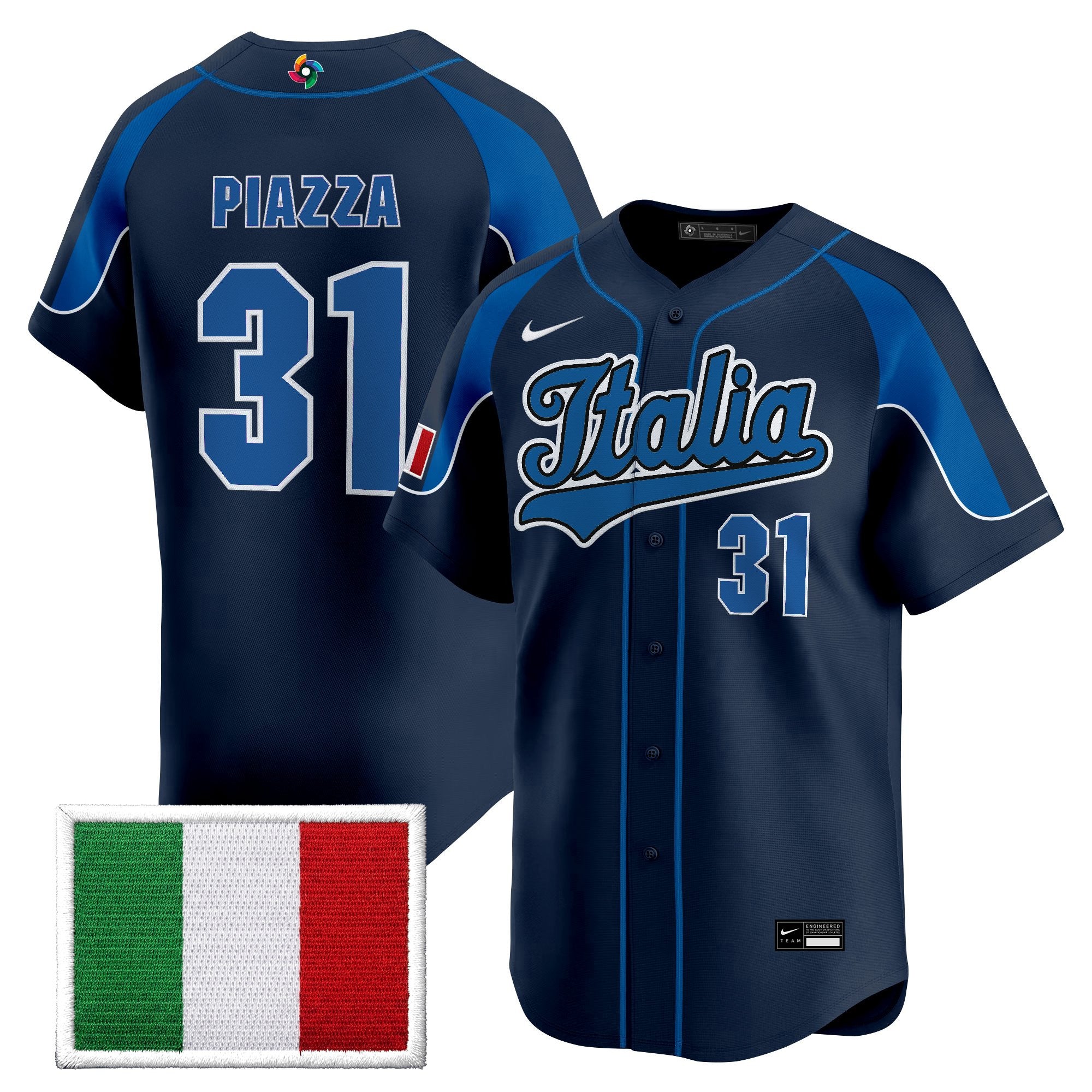 Men's Team Italy 2026 World Baseball Classic Vapor Premier Jersey - All Stitched