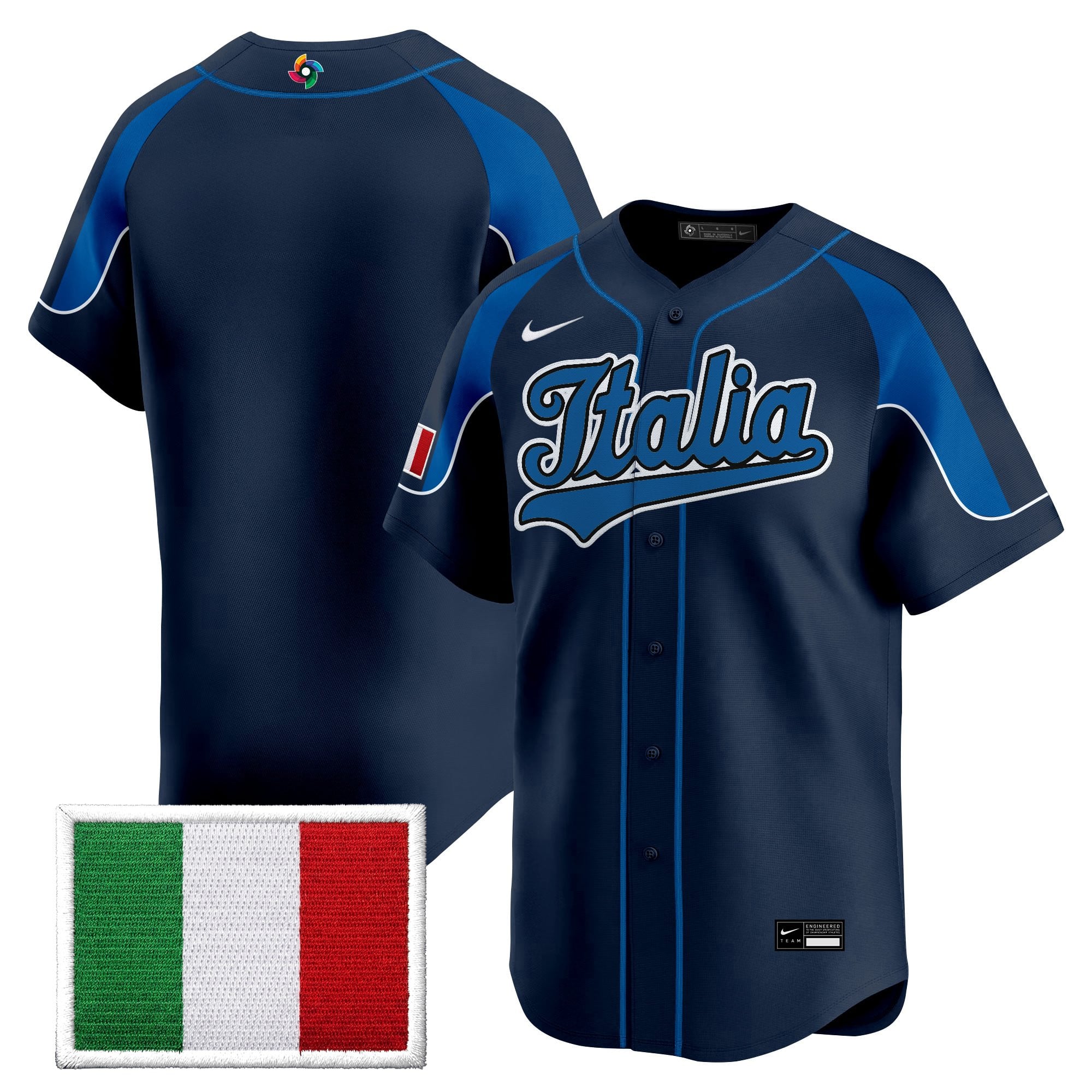 Men's Team Italy 2026 World Baseball Classic Vapor Premier Jersey - All Stitched
