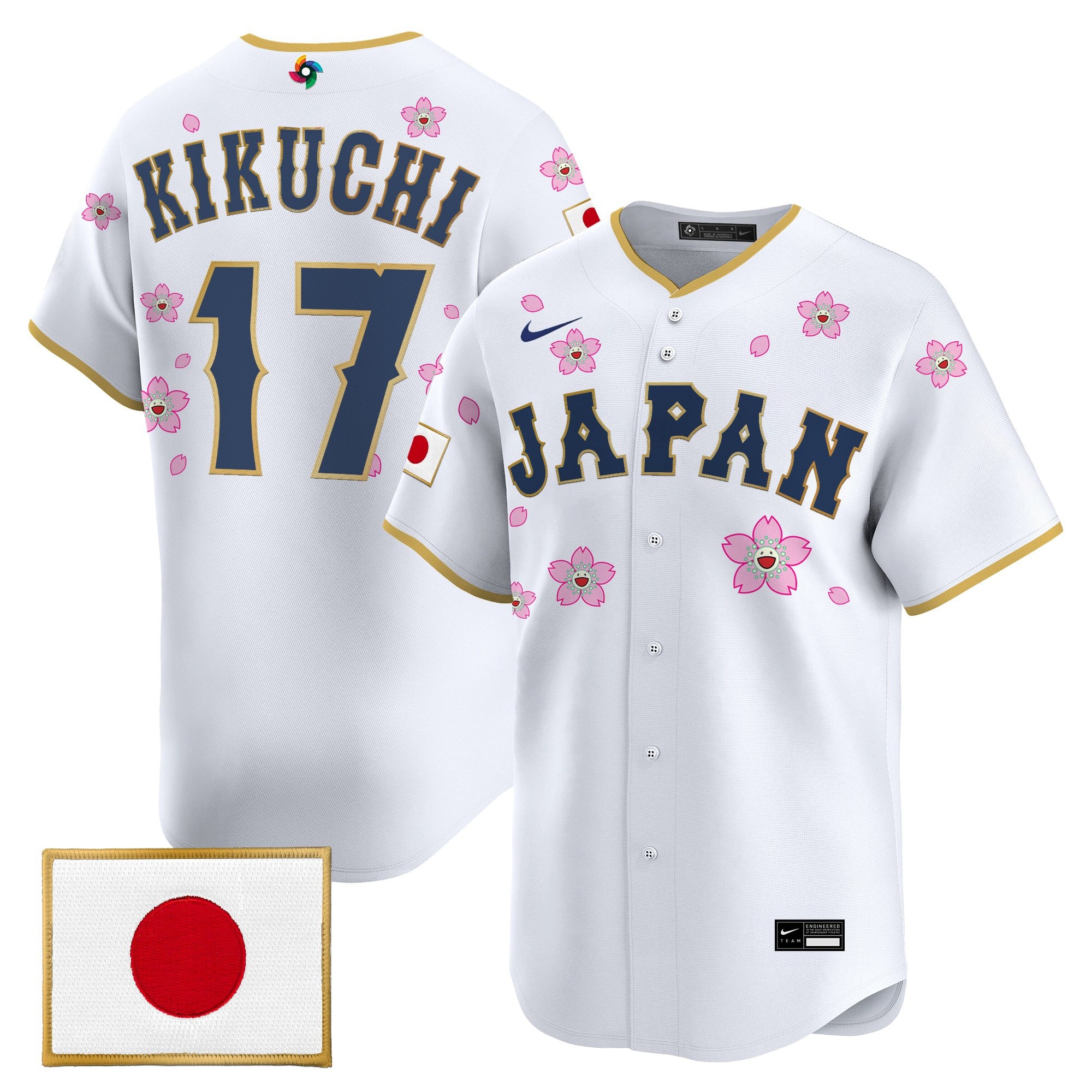 Men's Team Japan World Baseball Classic x Takashi Murakami Vapor Premier Jersey - Stitched
