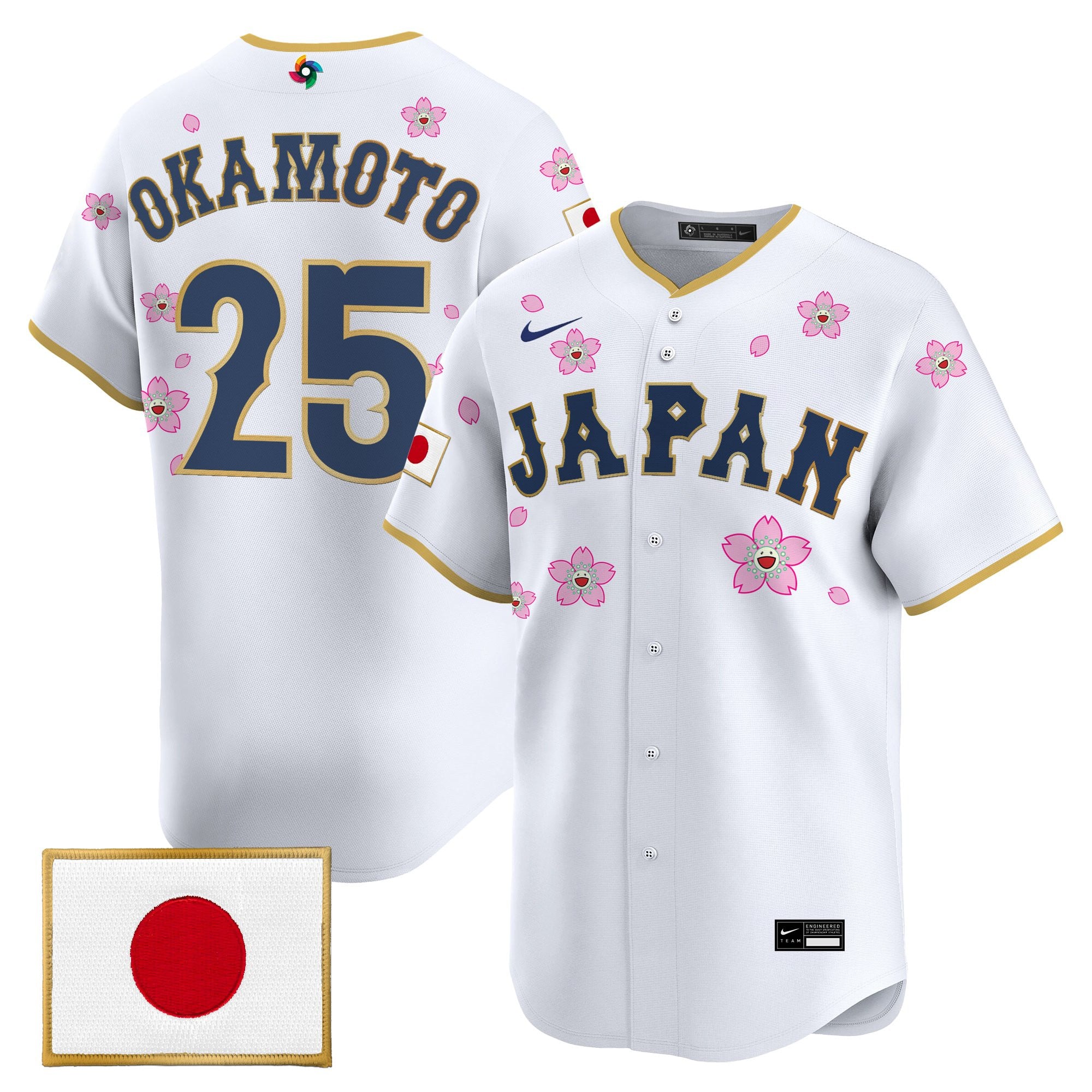 Men's Team Japan World Baseball Classic x Takashi Murakami Vapor Premier Jersey - Stitched