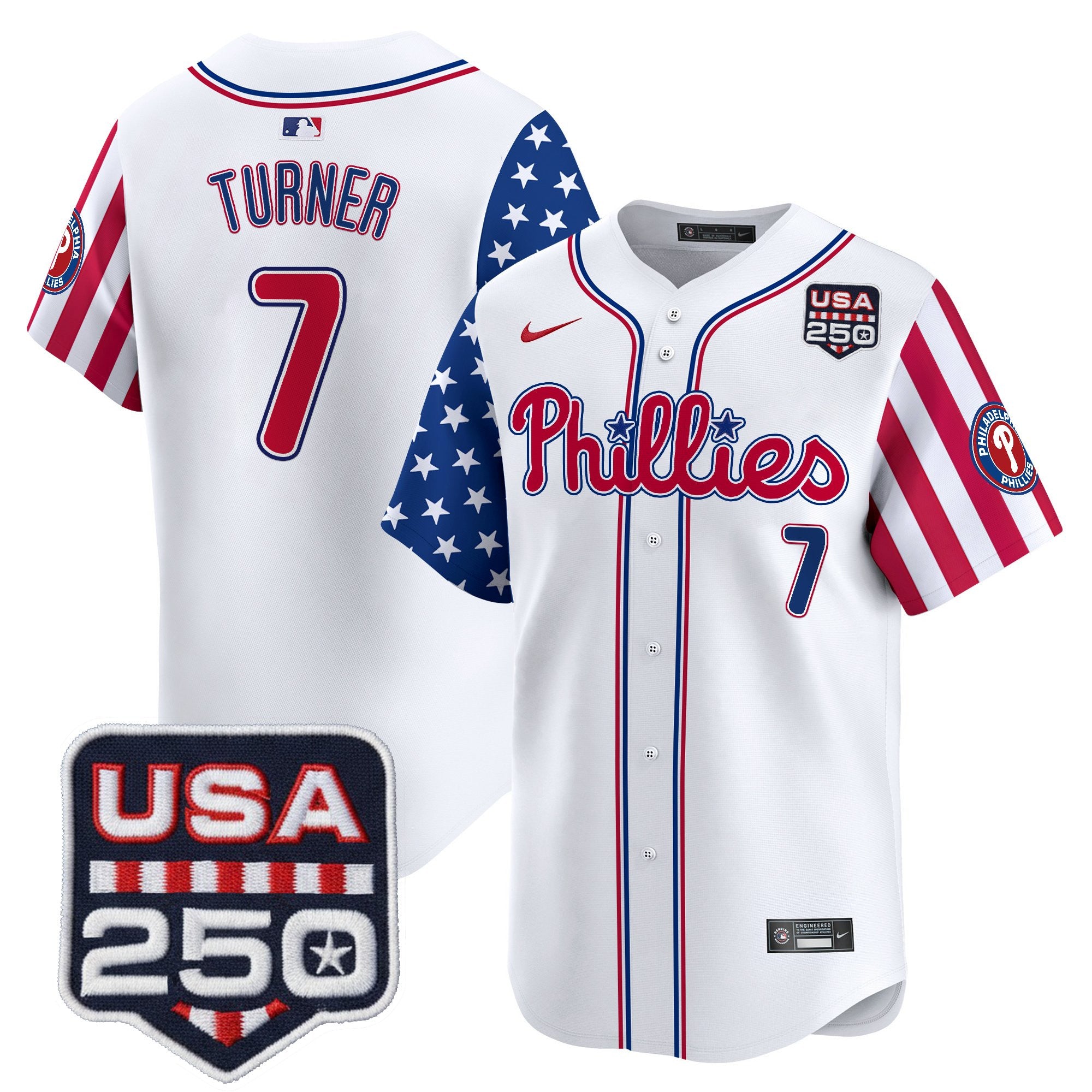 Men's Philadelphia Phillies America250 Edition Vapor Premier Limited Jersey - All Stitched
