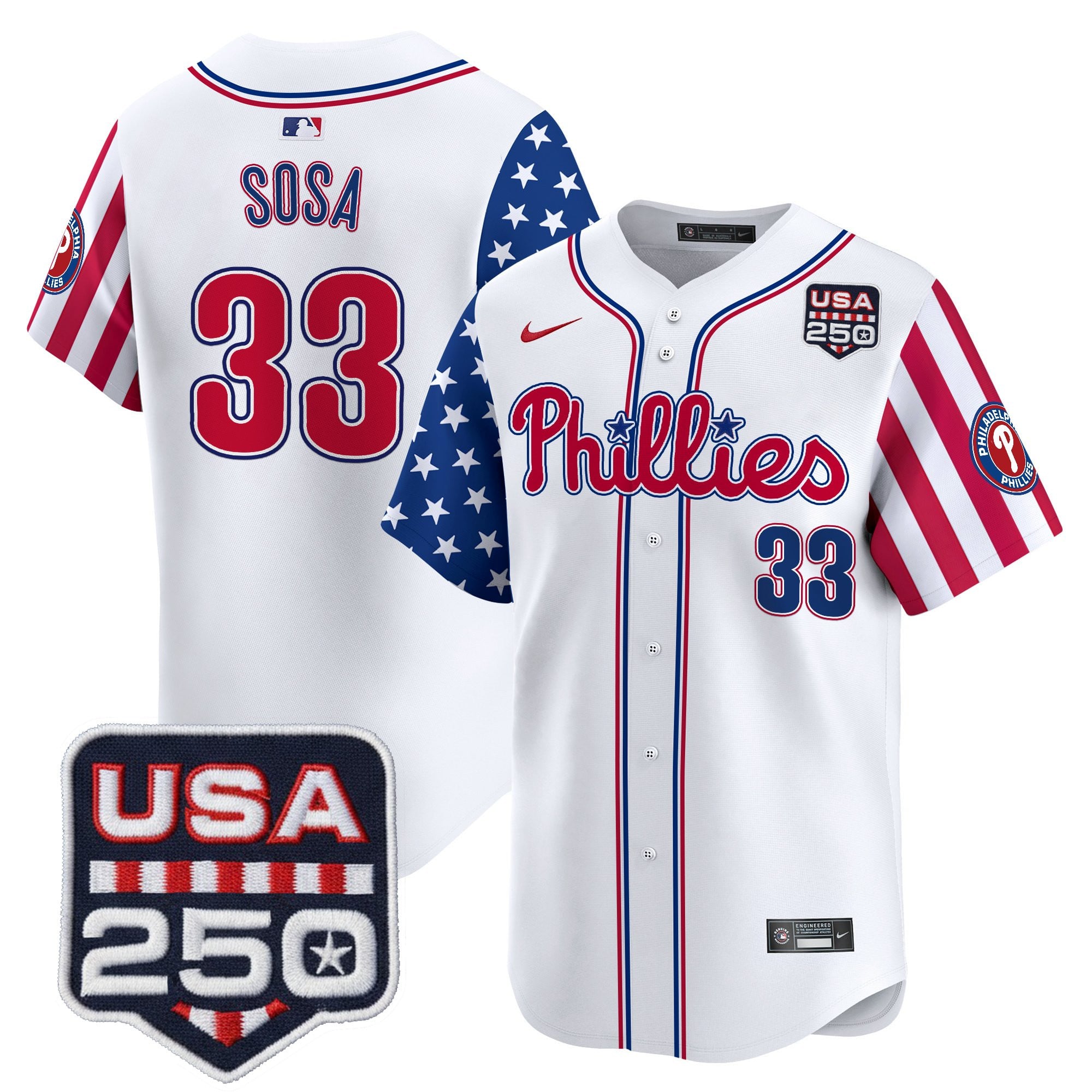 Men's Philadelphia Phillies America250 Edition Vapor Premier Limited Jersey - All Stitched