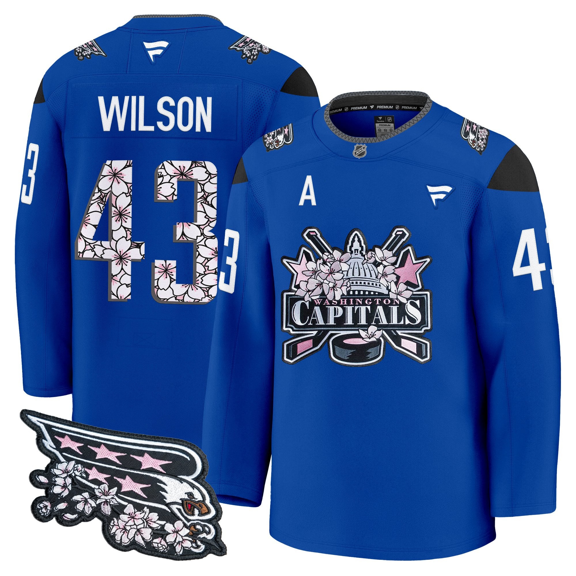 Men's Washington Capitals 2026 Cherry Blossom Premium Jersey - All Stitched