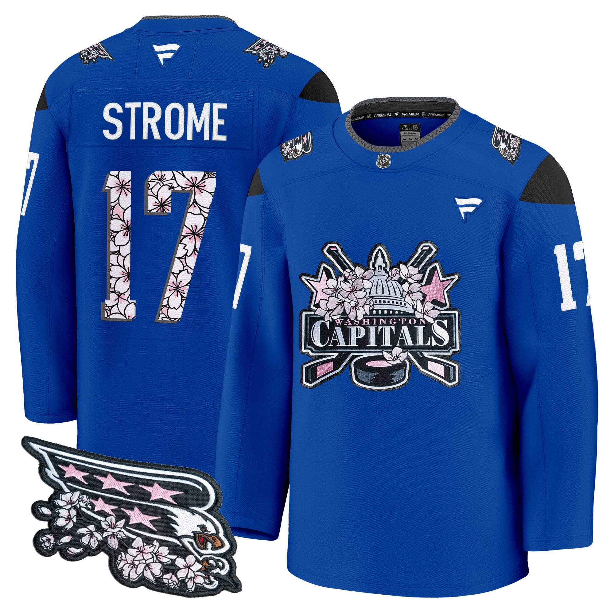 Men's Washington Capitals 2026 Cherry Blossom Premium Jersey - All Stitched