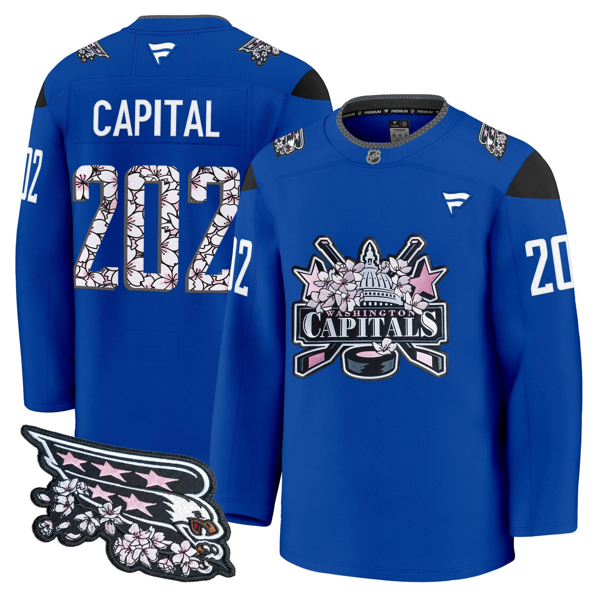 Men's Washington Capitals 2026 Cherry Blossom Premium Jersey - All Stitched