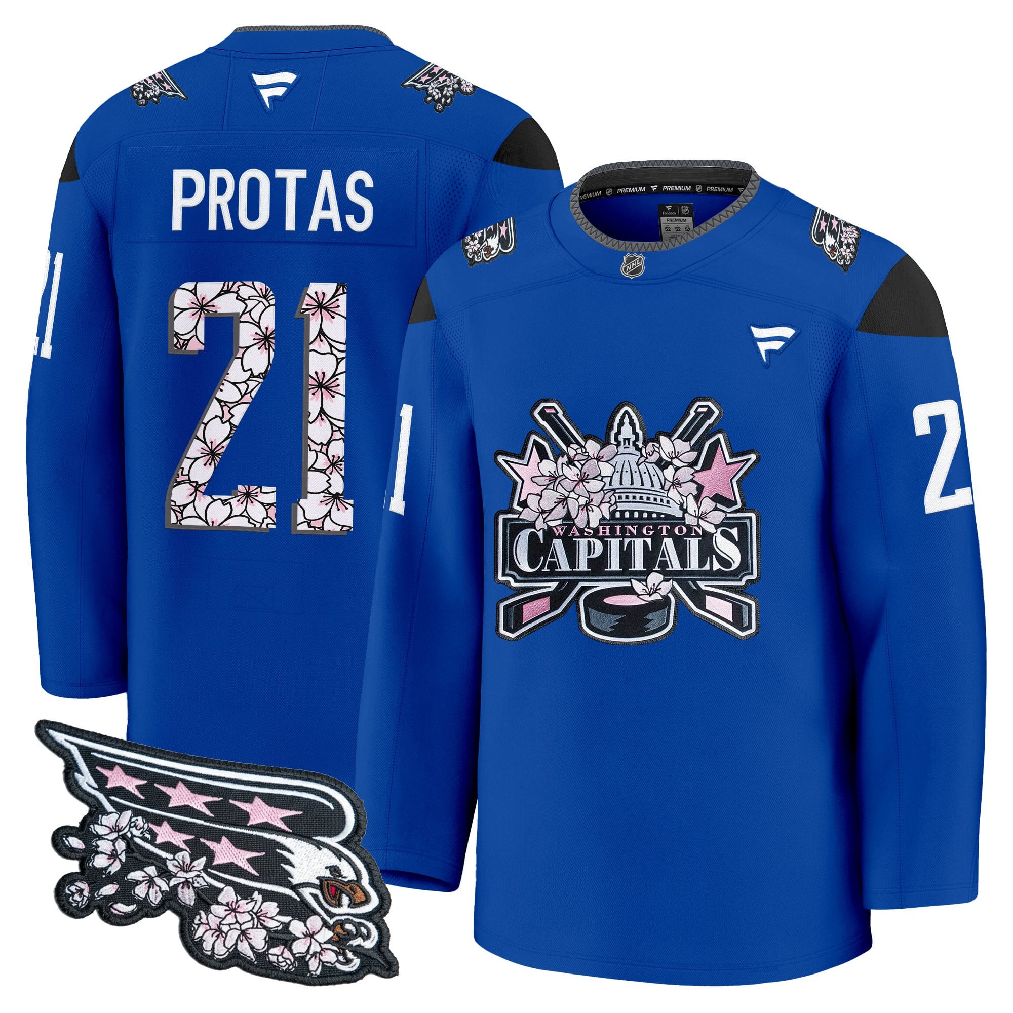 Men's Washington Capitals 2026 Cherry Blossom Premium Jersey - All Stitched