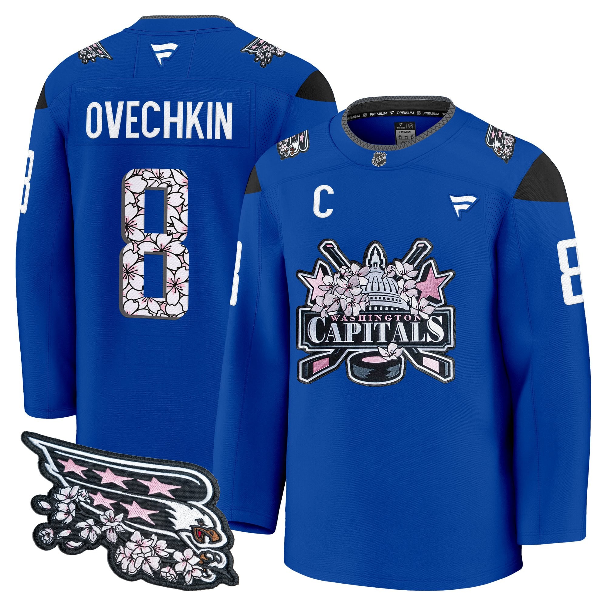 Men's Washington Capitals 2026 Cherry Blossom Premium Jersey - All Stitched