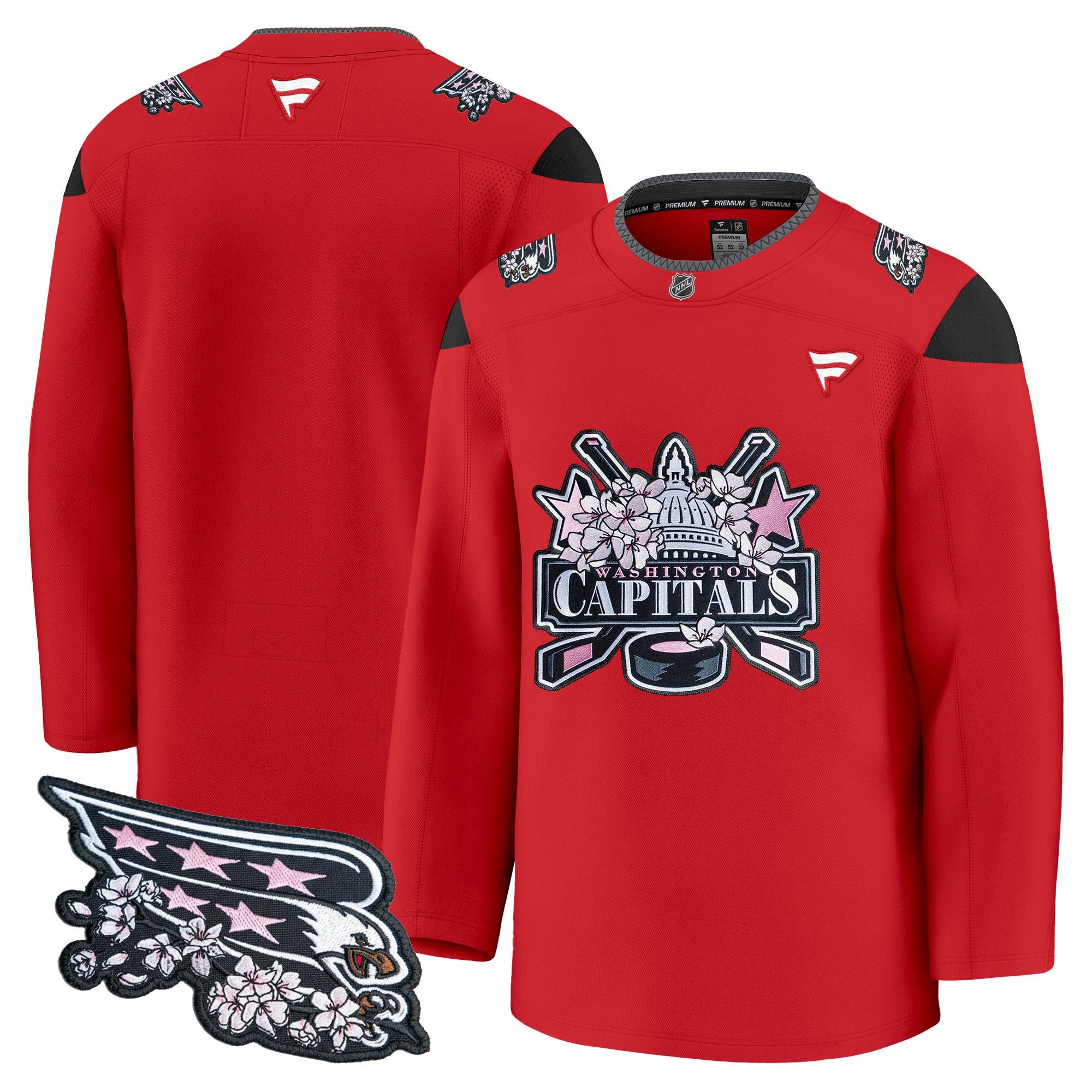 Men's Washington Capitals 2026 Cherry Blossom Premium Jersey - All Stitched