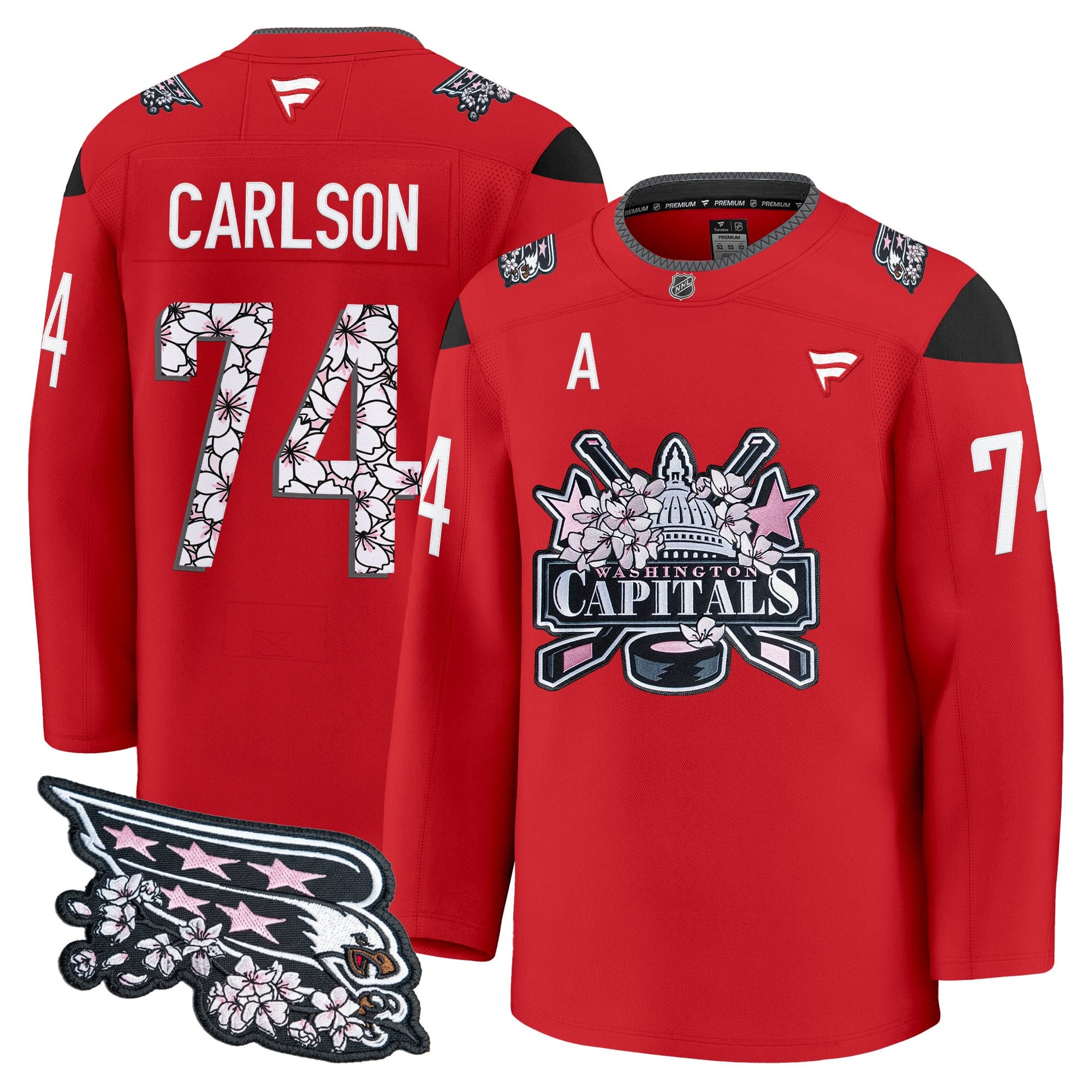 Men's Washington Capitals 2026 Cherry Blossom Premium Jersey - All Stitched