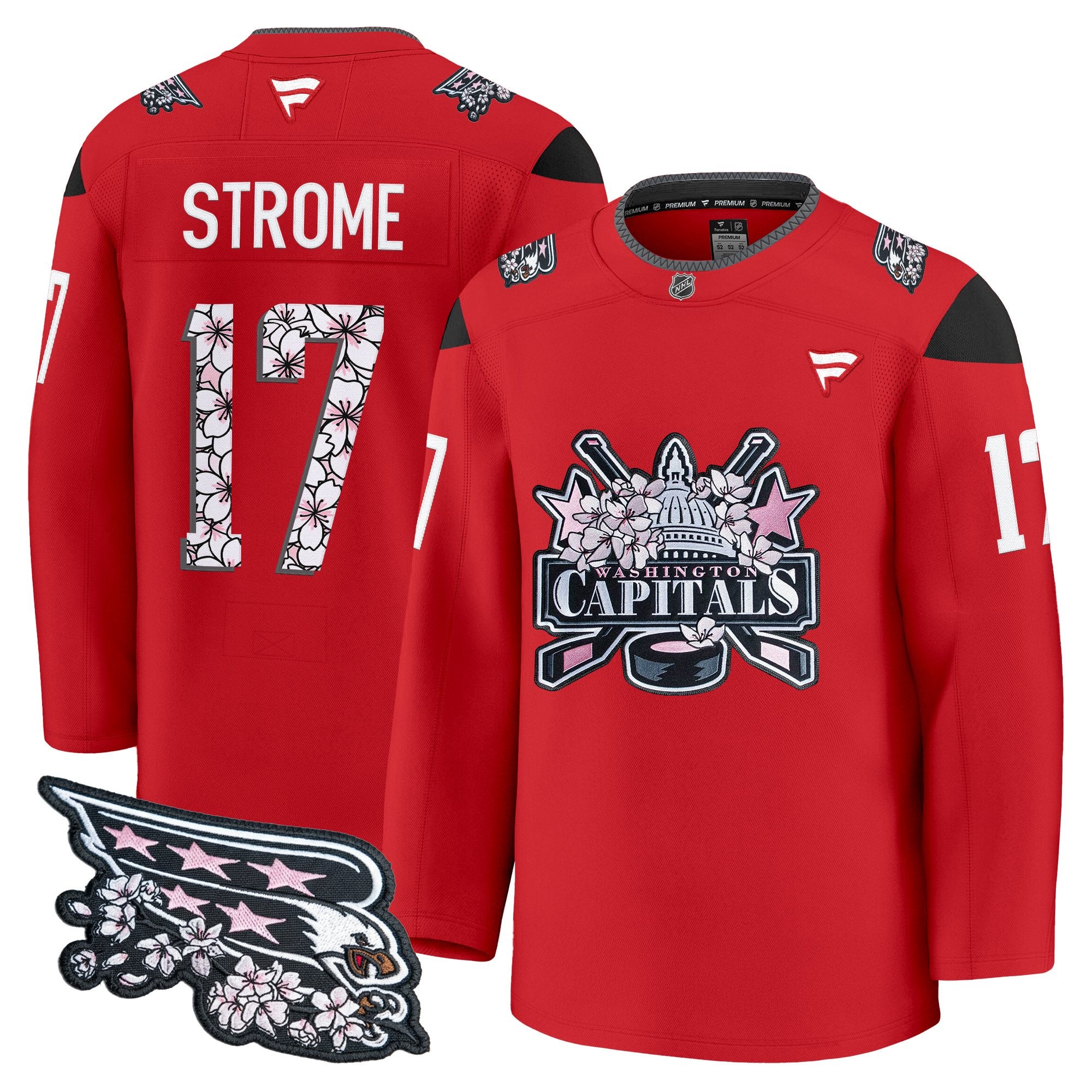 Men's Washington Capitals 2026 Cherry Blossom Premium Jersey - All Stitched