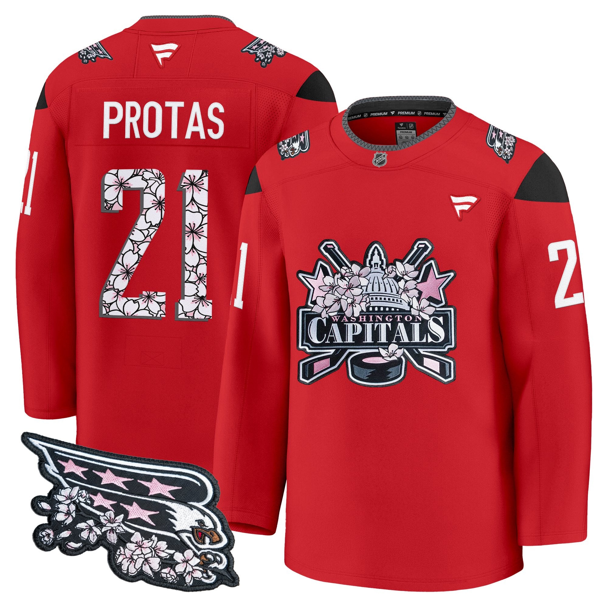 Men's Washington Capitals 2026 Cherry Blossom Premium Jersey - All Stitched