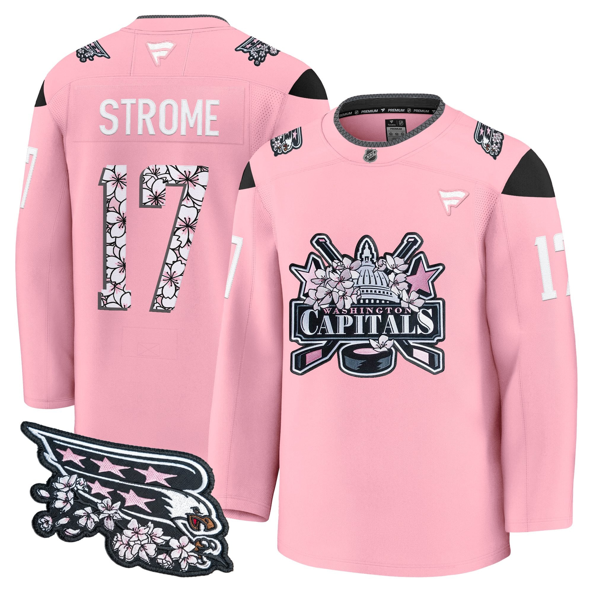 Men's Washington Capitals 2026 Cherry Blossom Premium Jersey - All Stitched